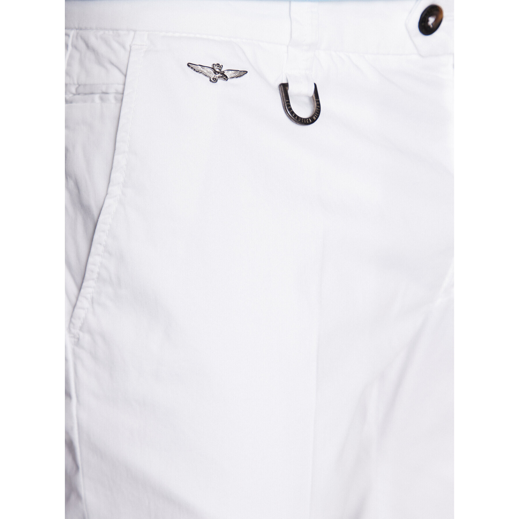 Aeronautica Militare Bavlnené nohavice 231PA1479CT2946 Biela Regular Fit - Pepit.sk