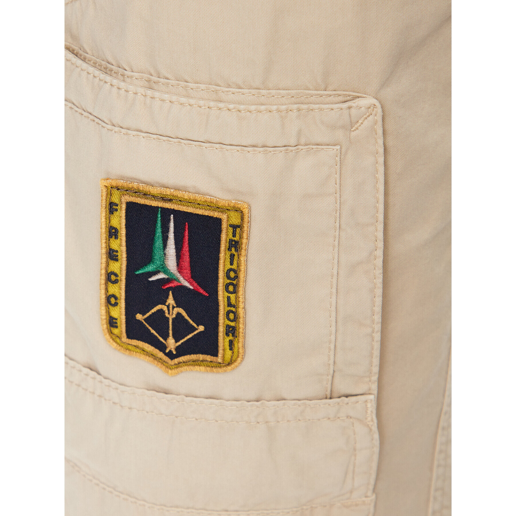 Aeronautica Militare Bavlnené šortky 231BE041CT1122 Béžová Regular Fit - Pepit.sk