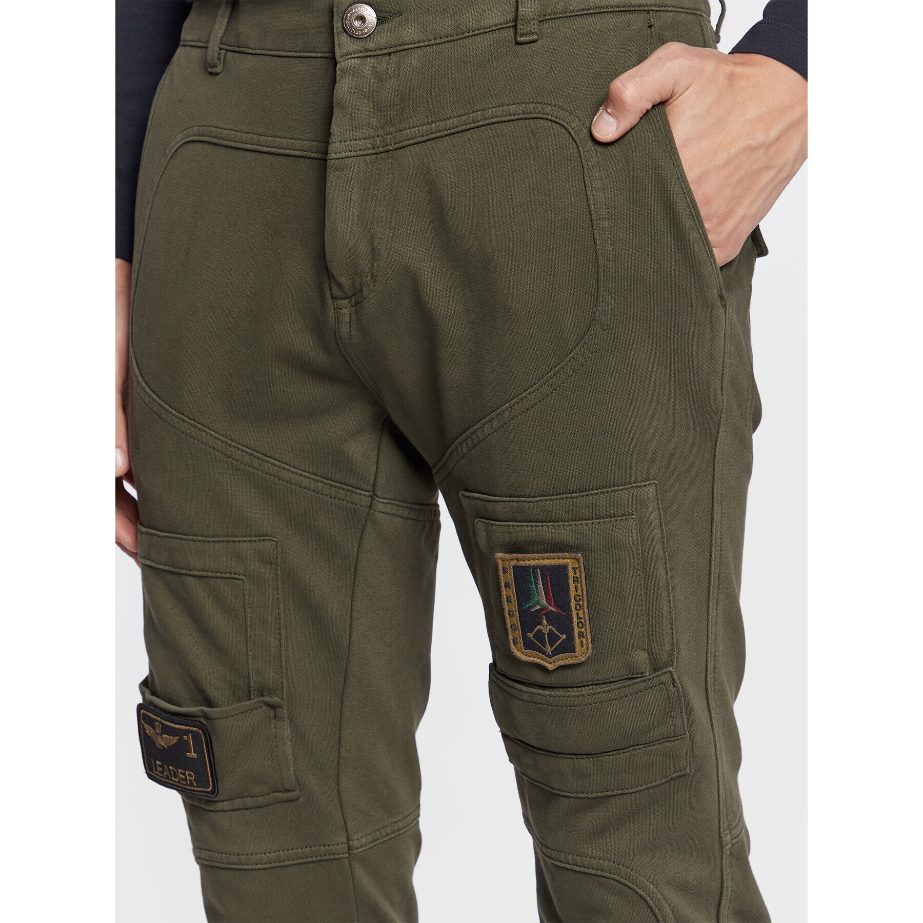 Aeronautica Militare Jogger nohavice 222PF743J505 Zelená Regular Fit - Pepit.sk