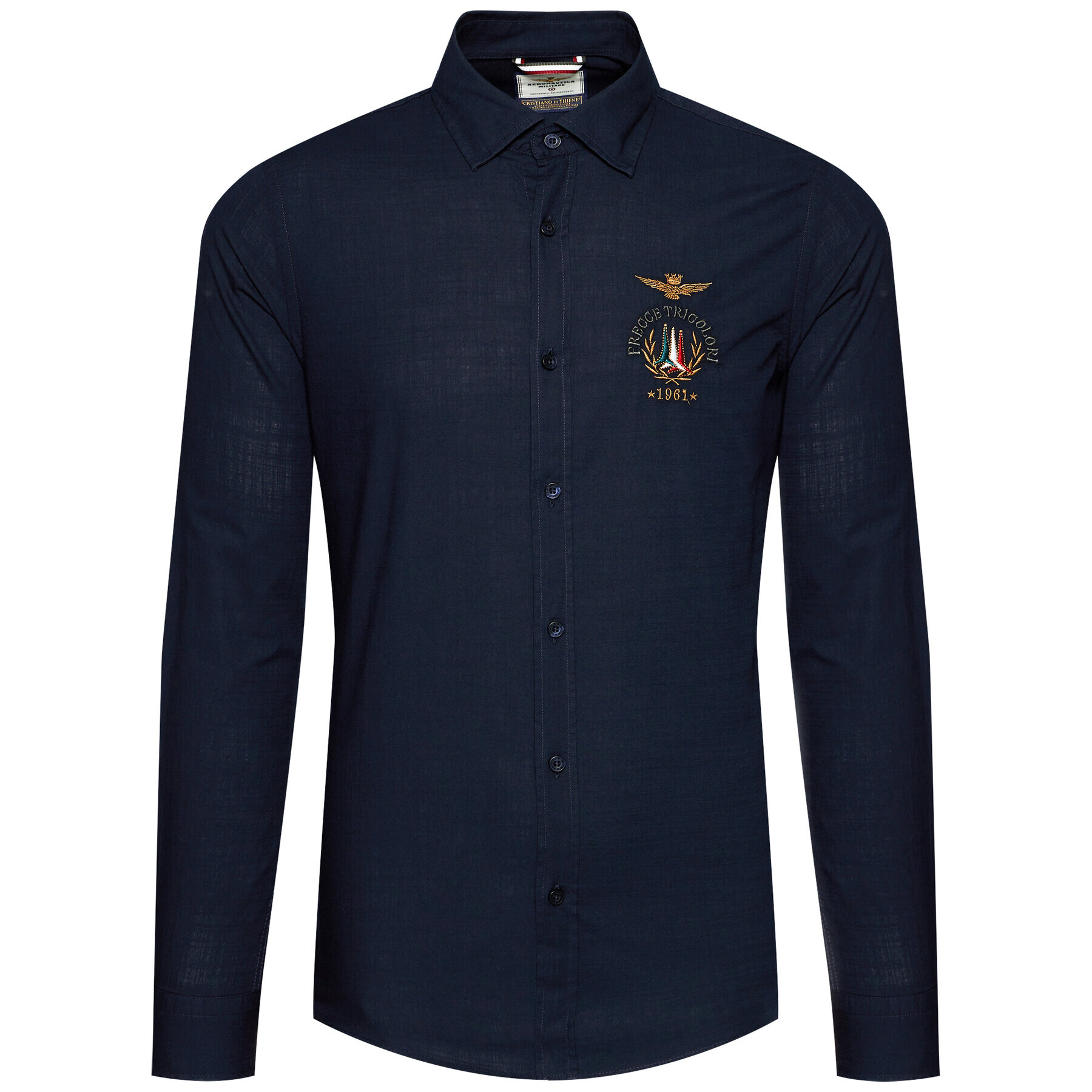 Aeronautica Militare Košeľa 211CA1092CT1880 Tmavomodrá Regular Fit - Pepit.sk