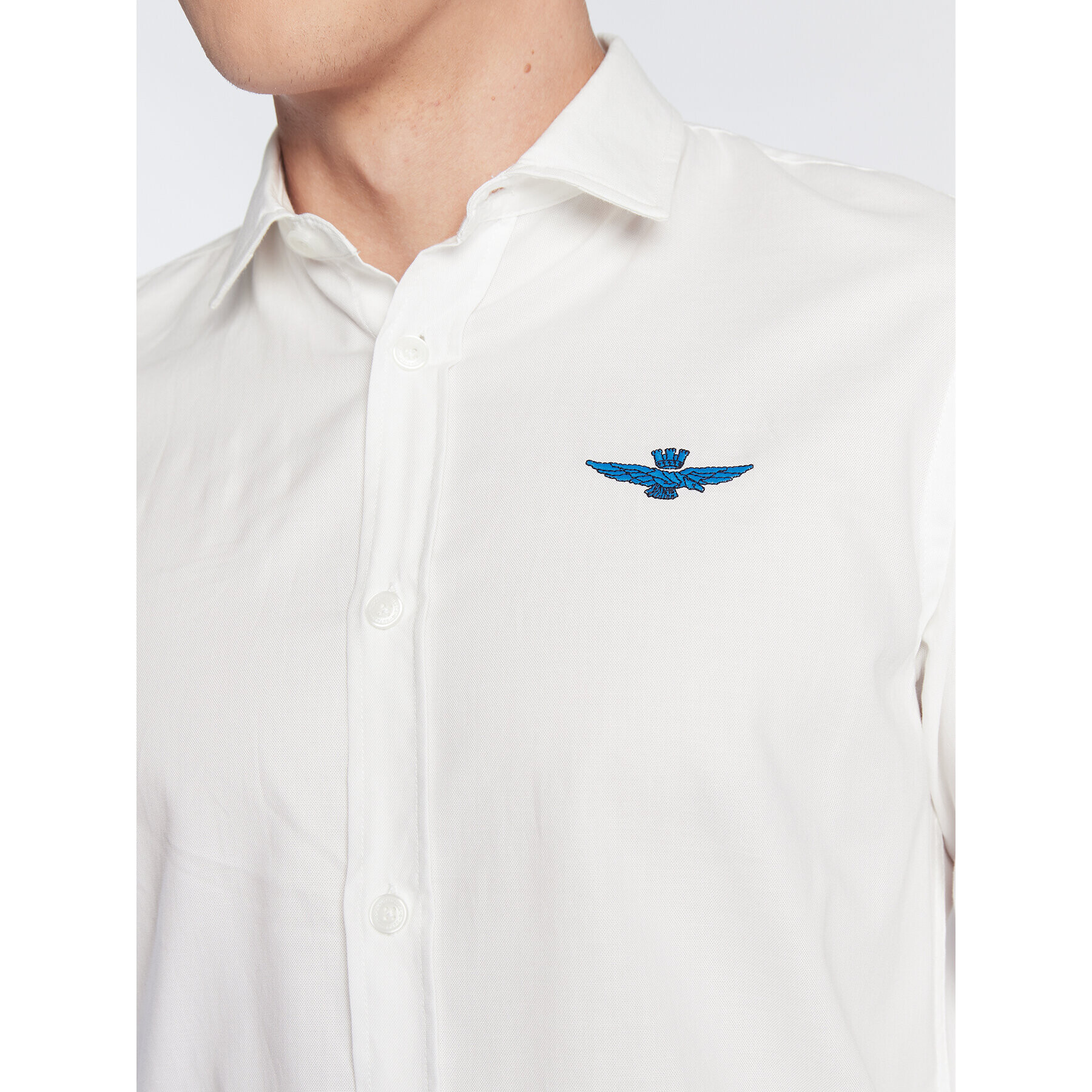 Aeronautica Militare Košeľa 222CA1219CT3045 Biela Regular Fit - Pepit.sk