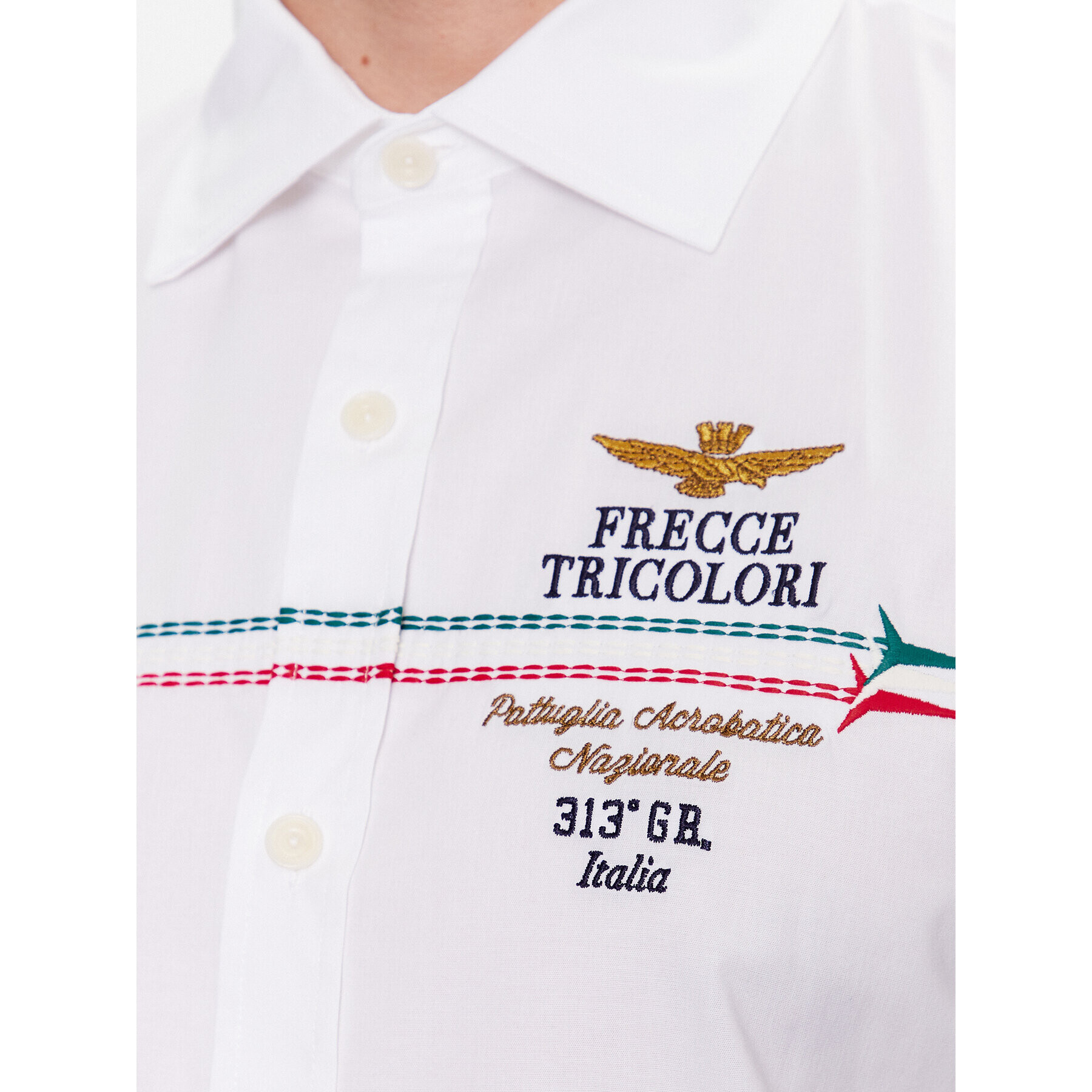 Aeronautica Militare Košeľa 231CA1227CT3114 Biela Slim Fit - Pepit.sk