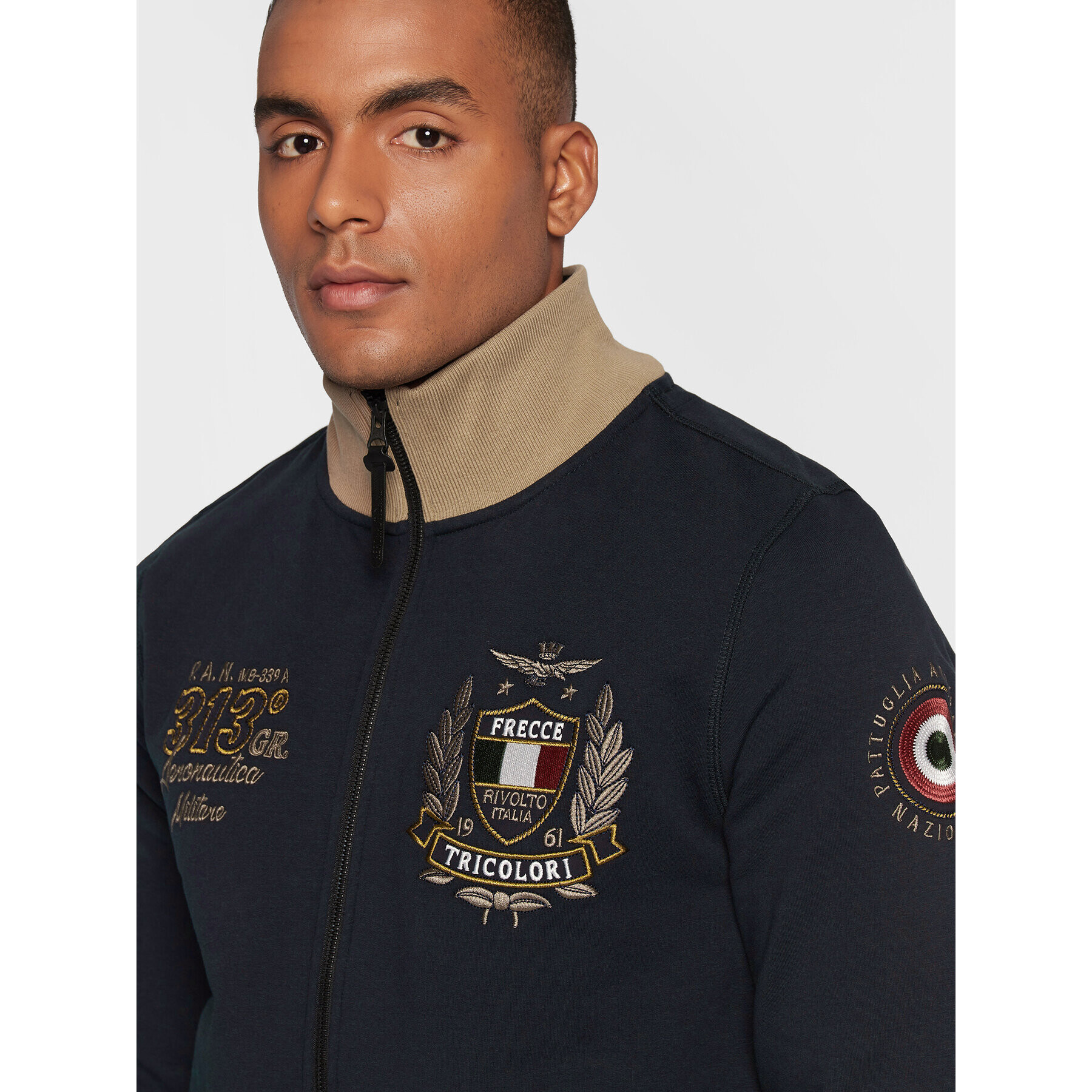 Aeronautica Militare Mikina 222FE1723F418 Tmavomodrá Regular Fit - Pepit.sk