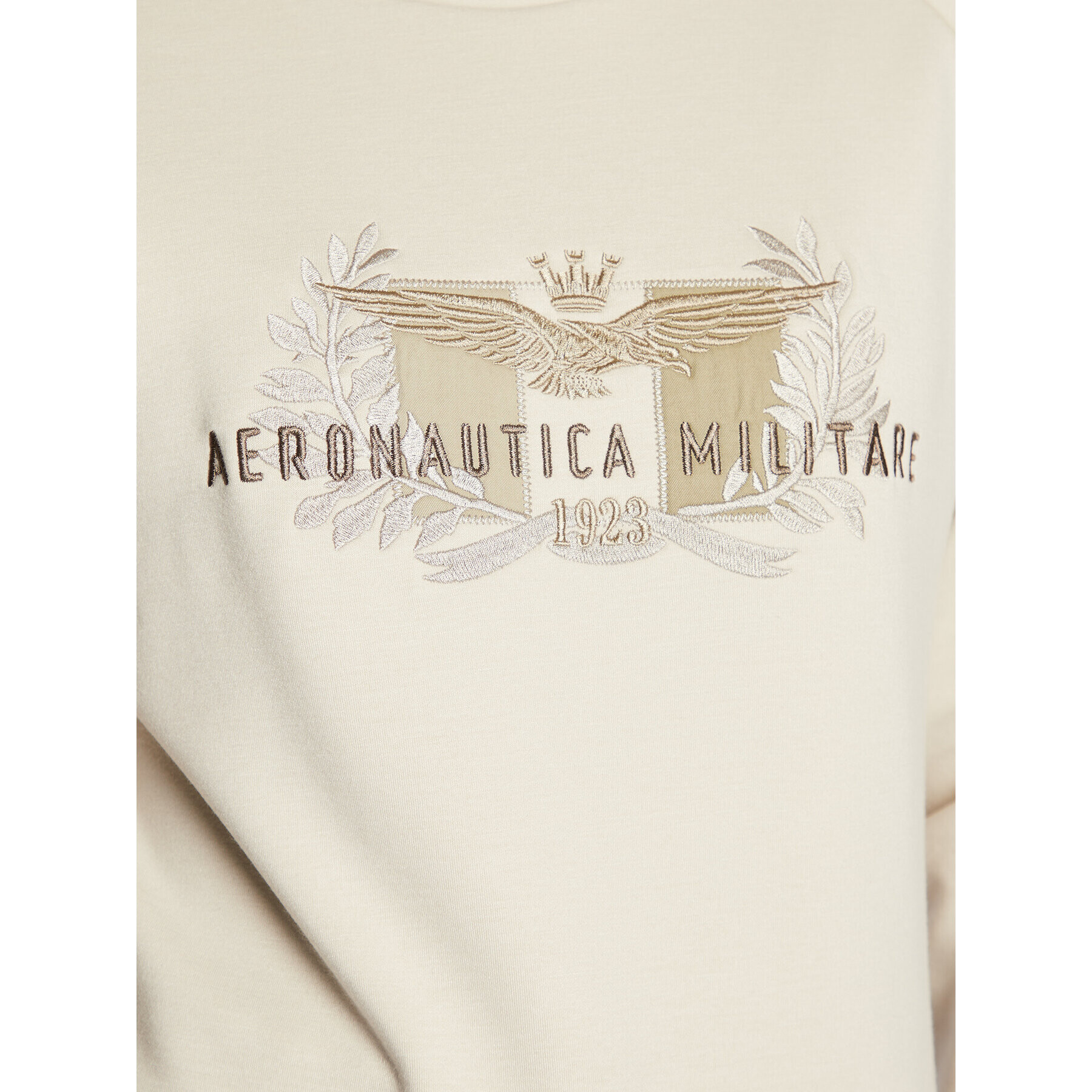 Aeronautica Militare Mikina 222FE1728DF483 Écru Regular Fit - Pepit.sk