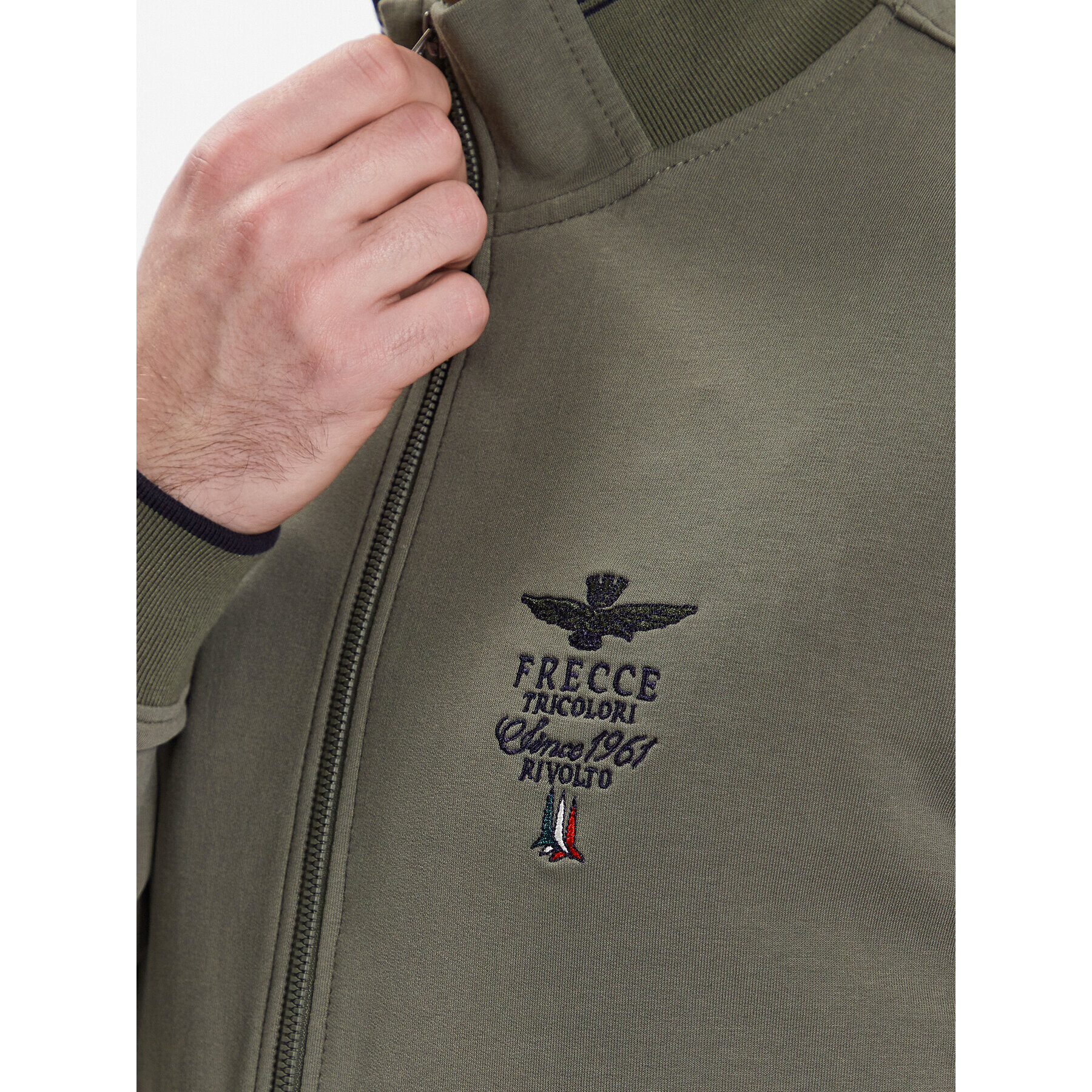 Aeronautica Militare Mikina 231FE1756F459 Zelená Regular Fit - Pepit.sk