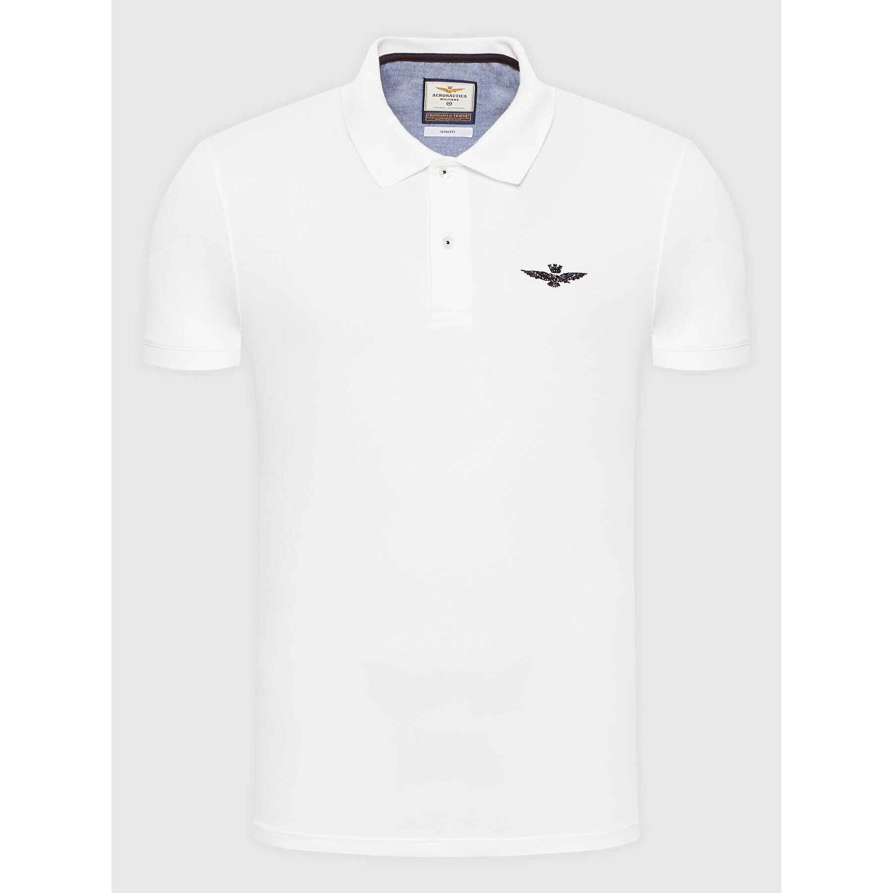 Aeronautica Militare Polokošeľa 221PO1430P178 Biela Slim Fit - Pepit.sk