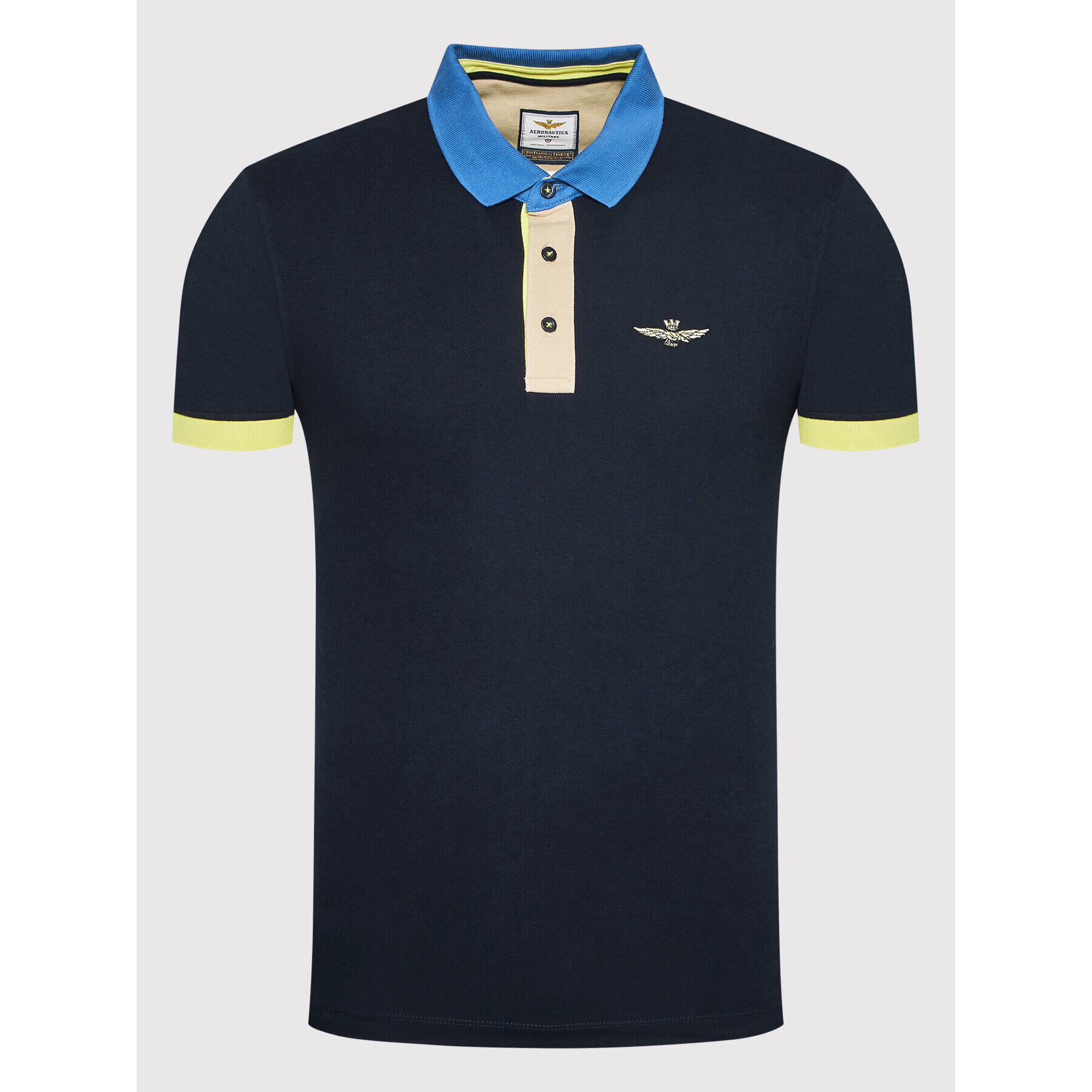 Aeronautica Militare Polokošeľa 221PO1601P208 Tmavomodrá Regular Fit - Pepit.sk