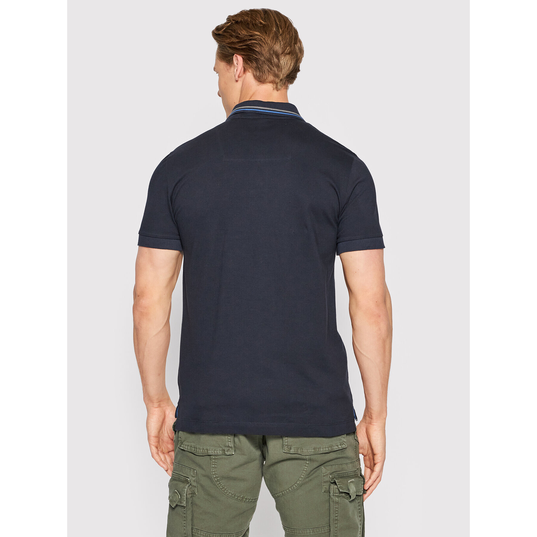 Aeronautica Militare Polokošeľa 221PO1607P199 Tmavomodrá Slim Fit - Pepit.sk