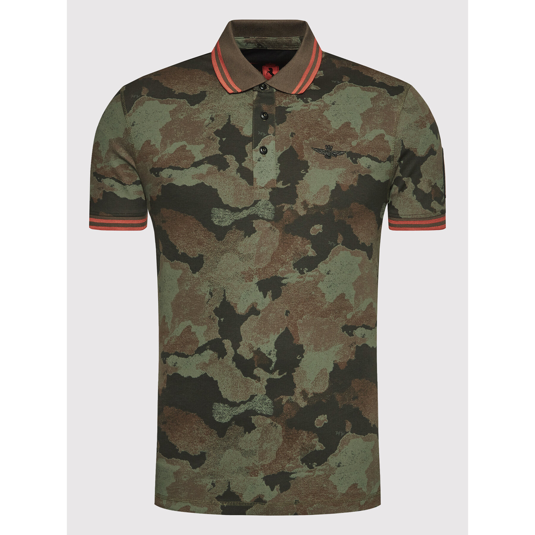 Aeronautica Militare Polokošeľa 221PO1609P210 Zelená Regular Fit - Pepit.sk