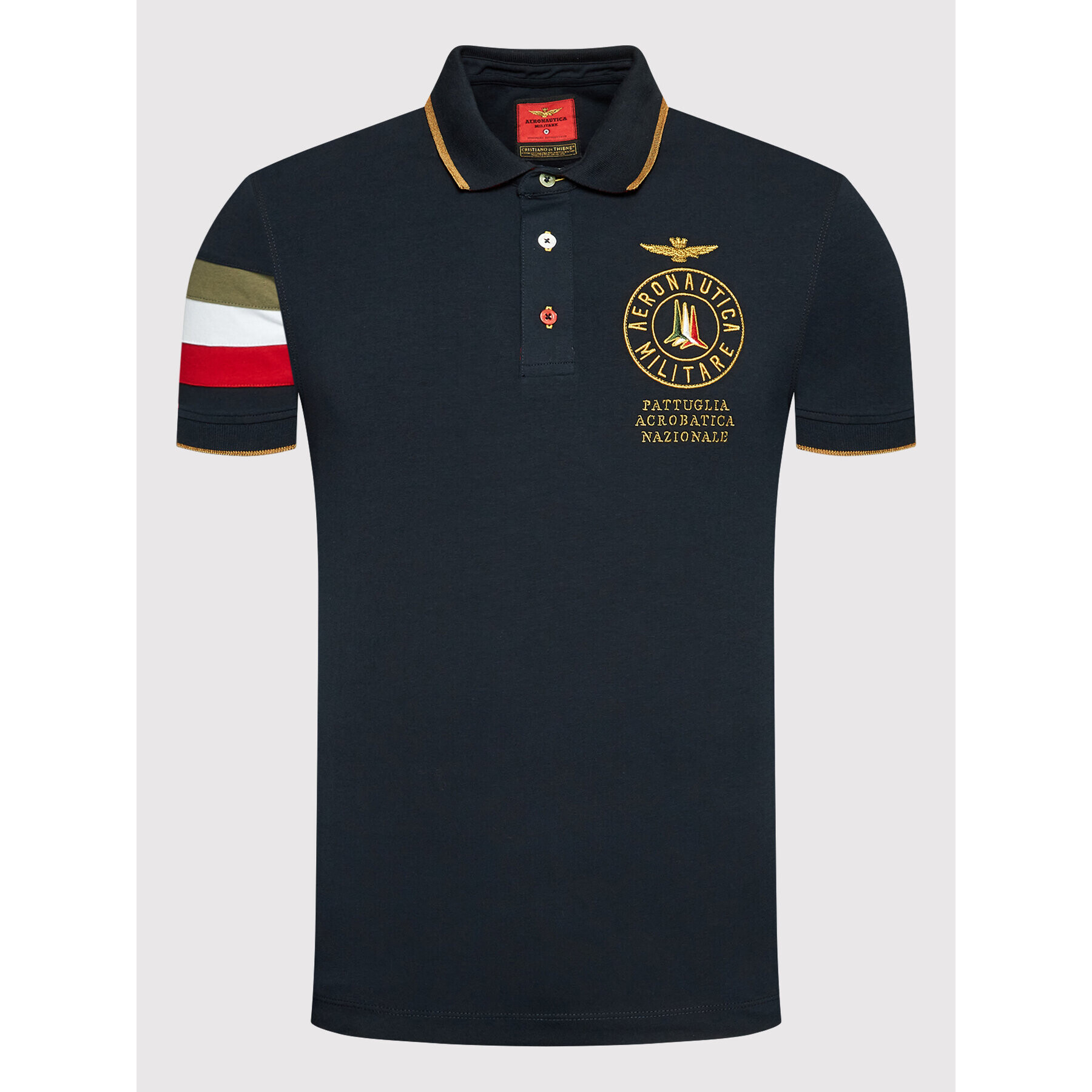 Aeronautica Militare Polokošeľa 221PO1614J469 Tmavomodrá Regular Fit - Pepit.sk