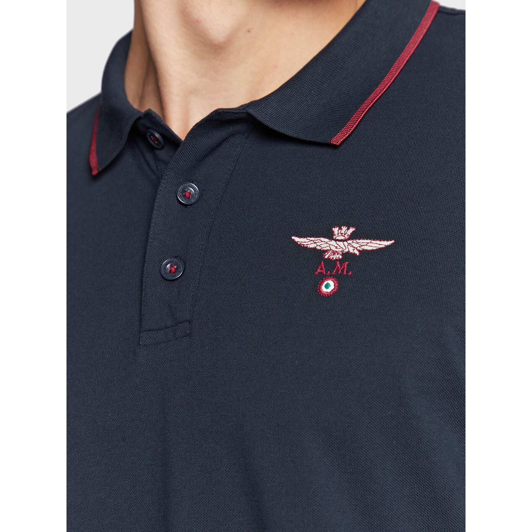 Aeronautica Militare Polokošeľa 222PO1653P82 Tmavomodrá Regular Fit - Pepit.sk