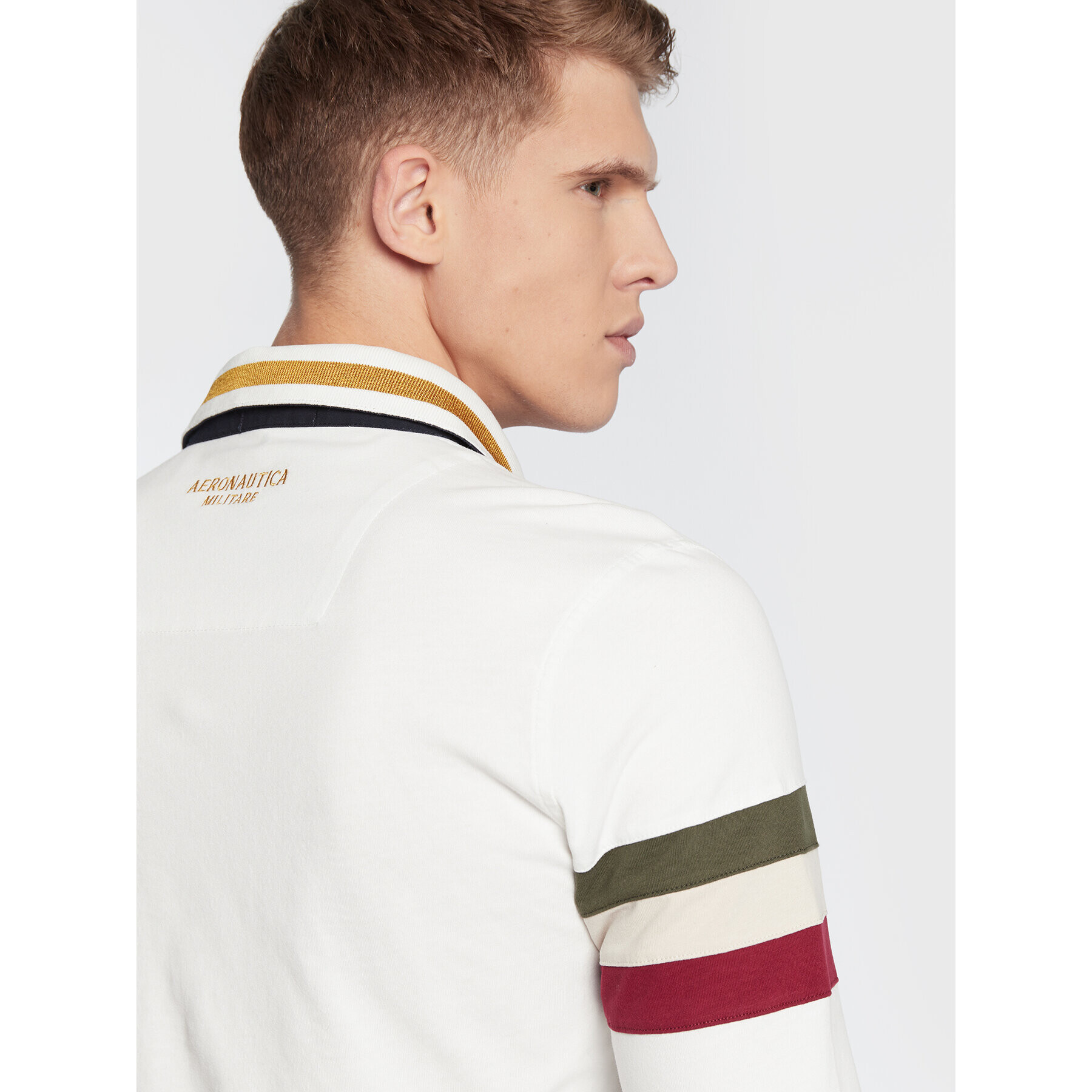 Aeronautica Militare Polokošeľa 222PO1655J564 Biela Regular Fit - Pepit.sk