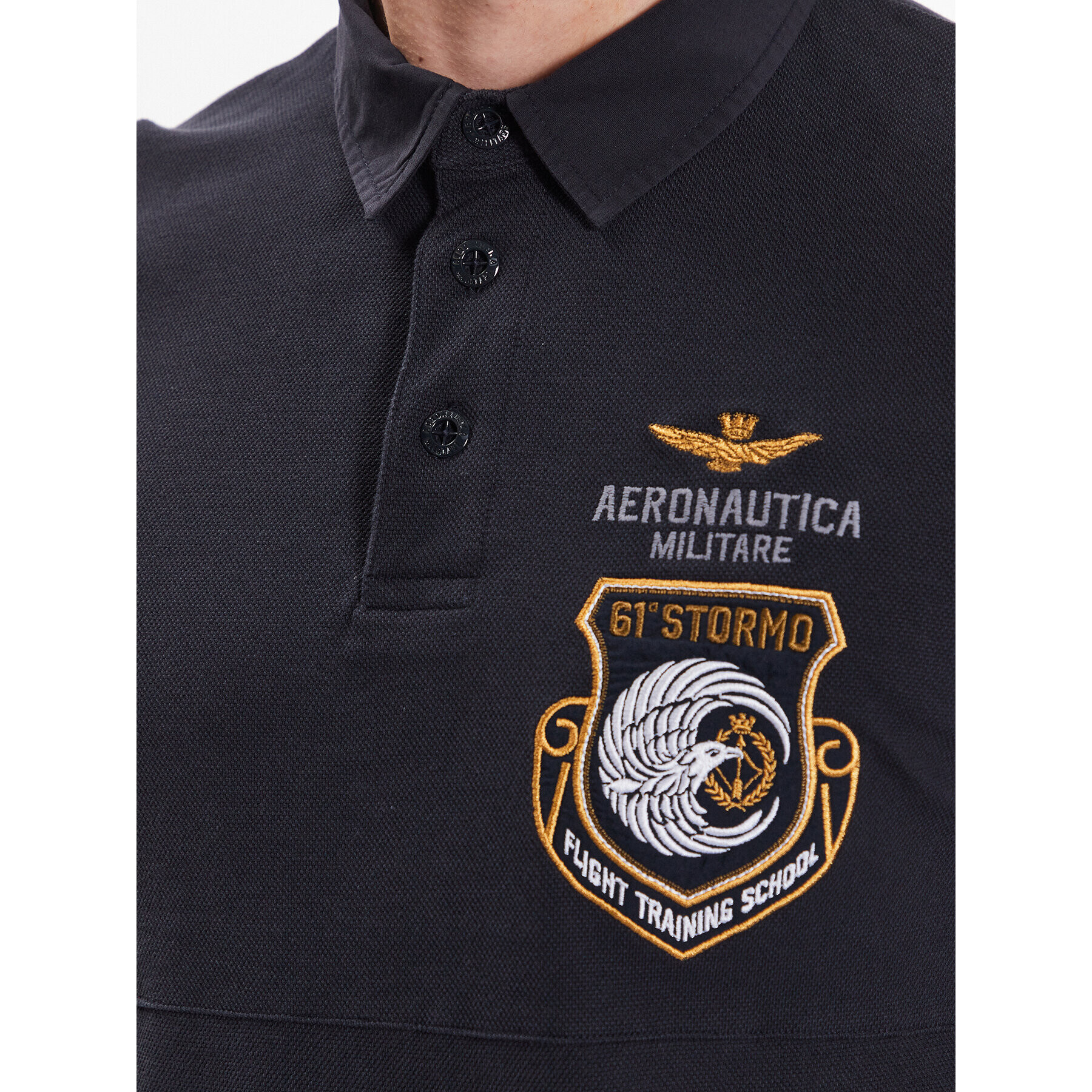 Aeronautica Militare Polokošeľa 231PO1667P308 Tmavomodrá Regular Fit - Pepit.sk