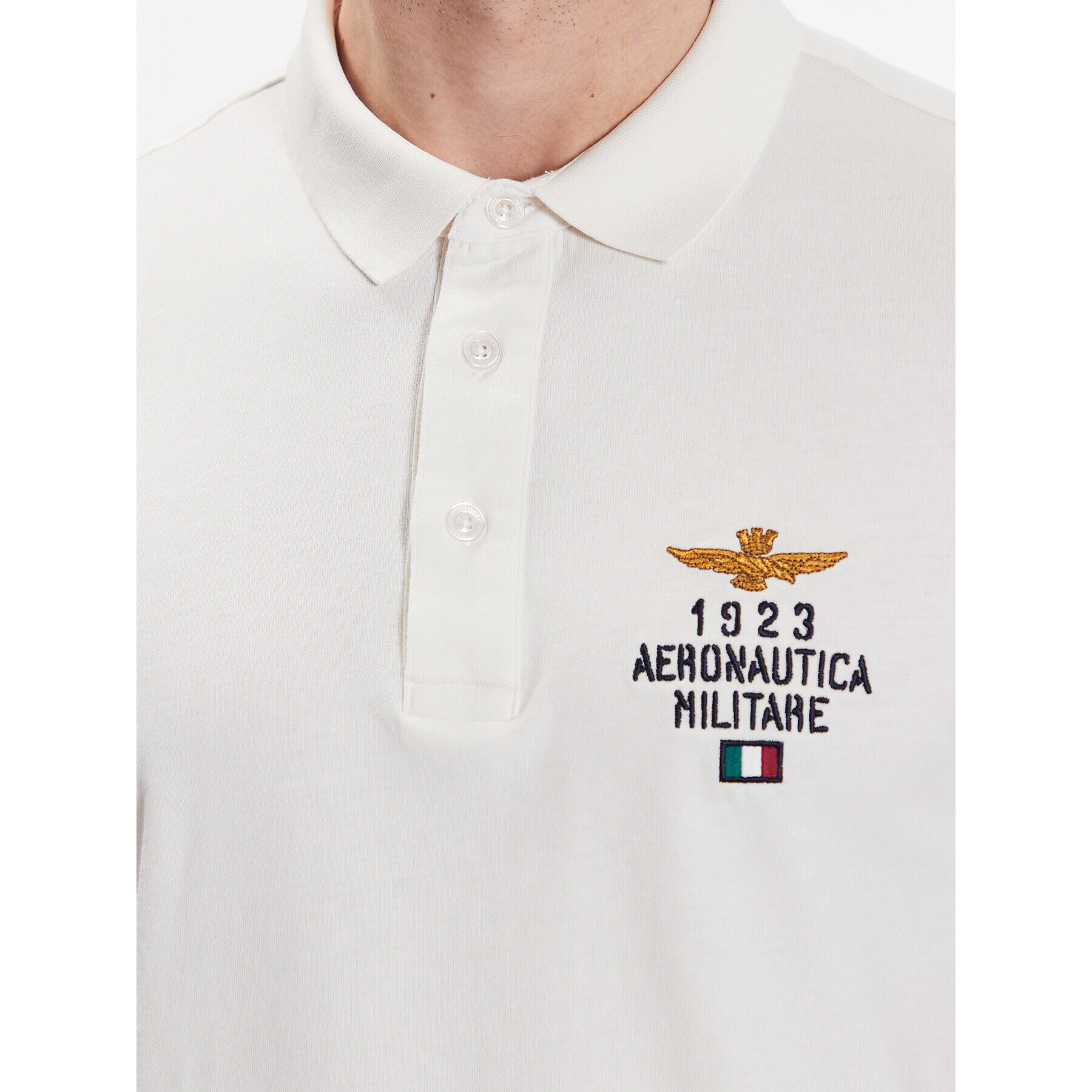 Aeronautica Militare Polokošeľa 231PO1670J581 Biela Regular Fit - Pepit.sk