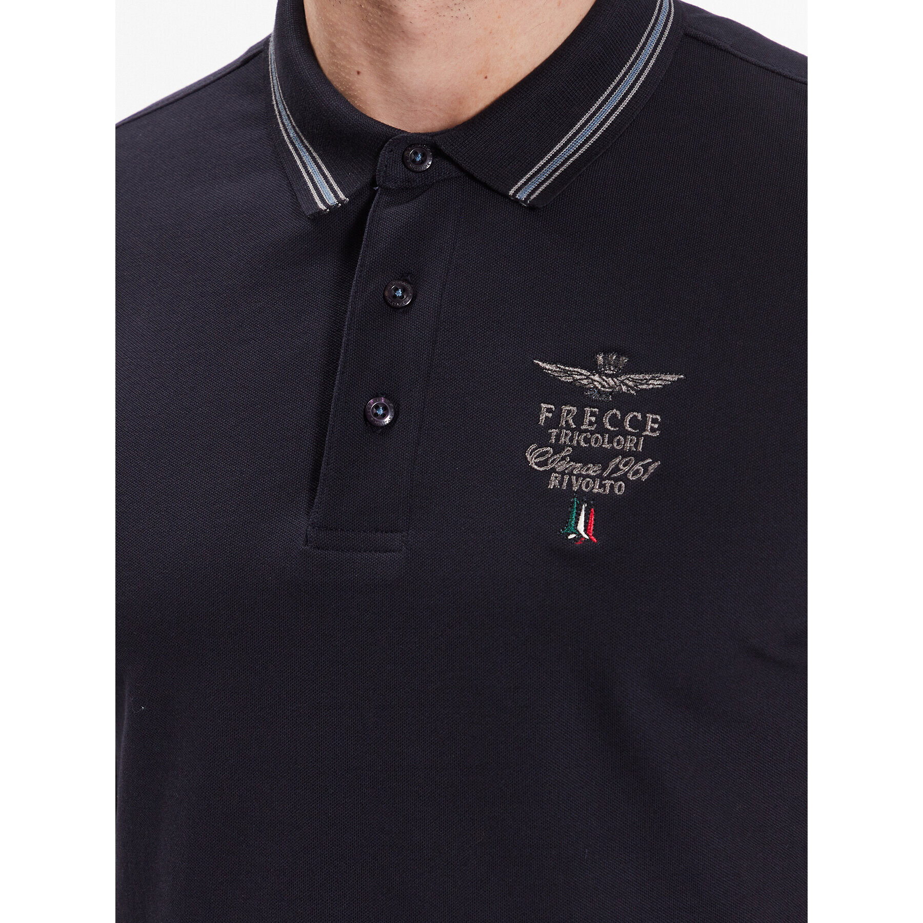 Aeronautica Militare Polokošeľa 231PO1673P191 Tmavomodrá Slim Fit - Pepit.sk