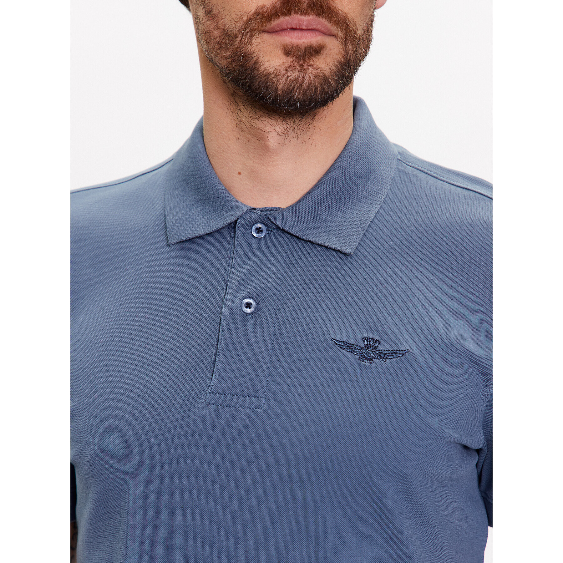 Aeronautica Militare Polokošeľa 231PO1678P191 Modrá Slim Fit - Pepit.sk