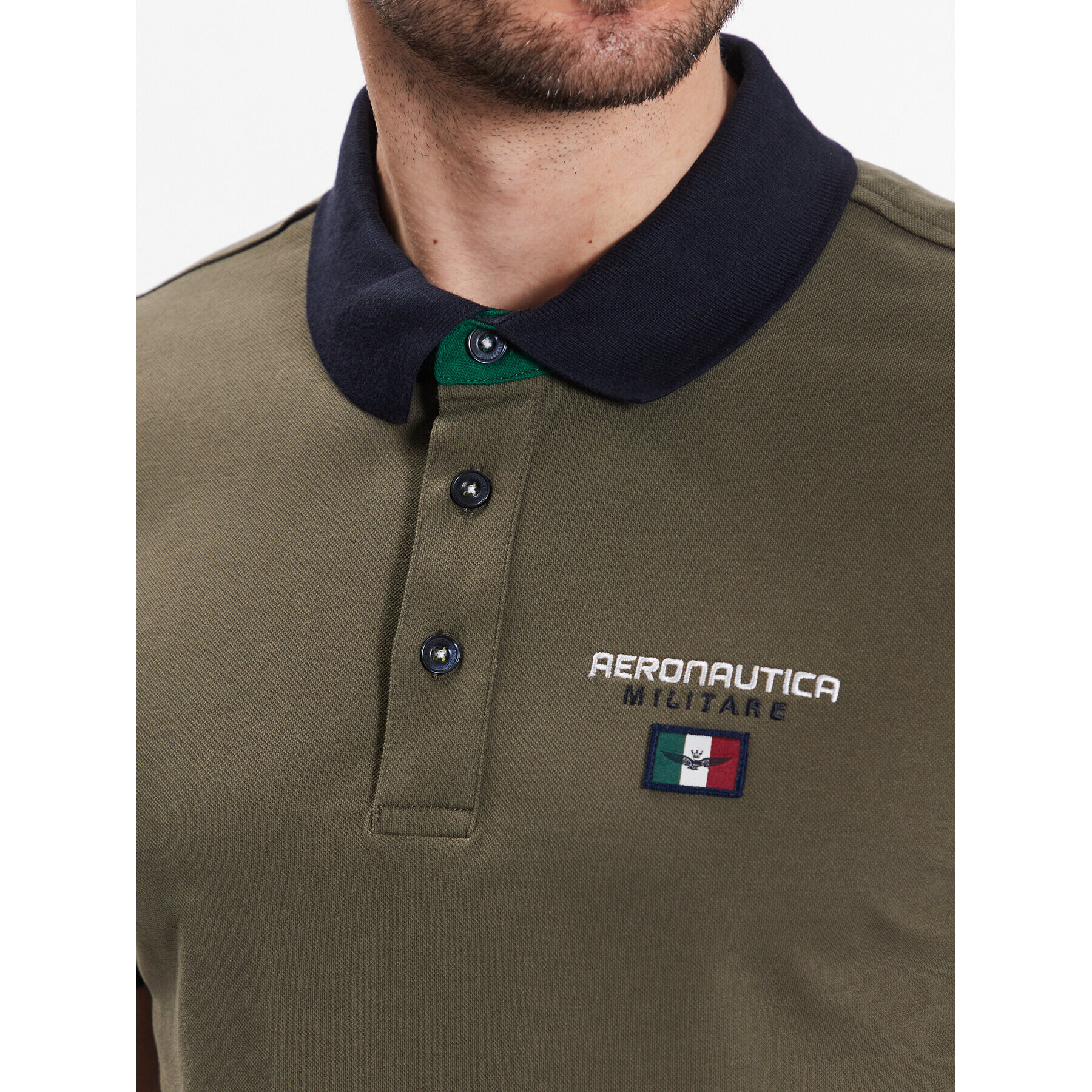 Aeronautica Militare Polokošeľa 231PO1679P173 Kaki Regular Fit - Pepit.sk