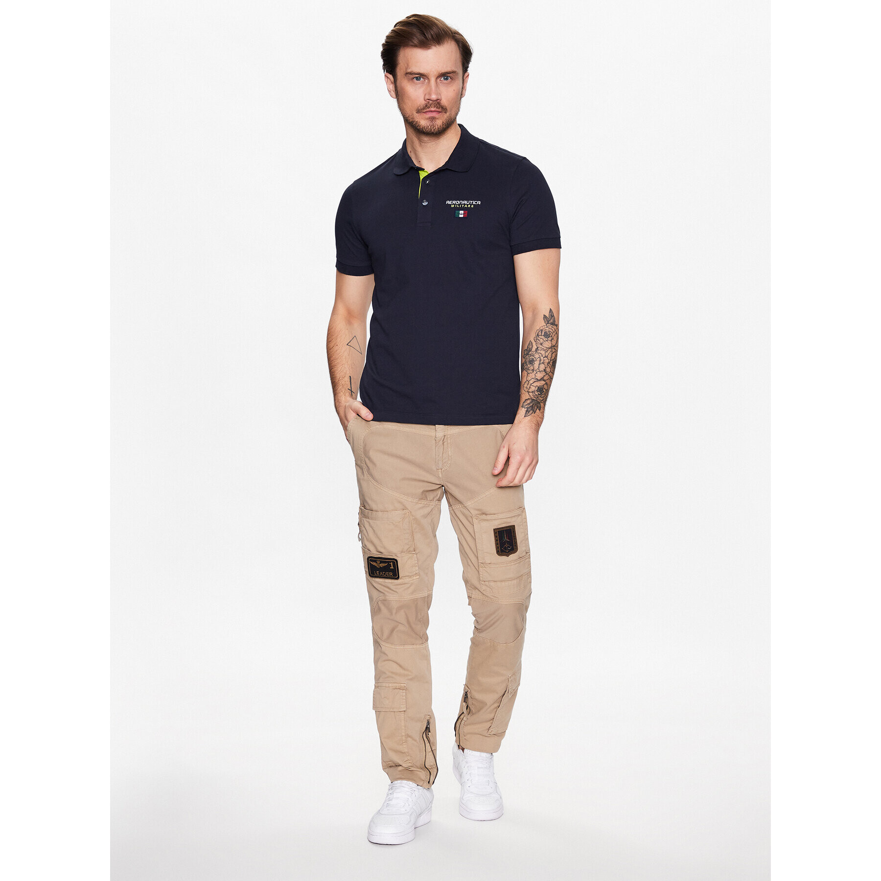 Aeronautica Militare Polokošeľa 231PO1679P173 Tmavomodrá Regular Fit - Pepit.sk