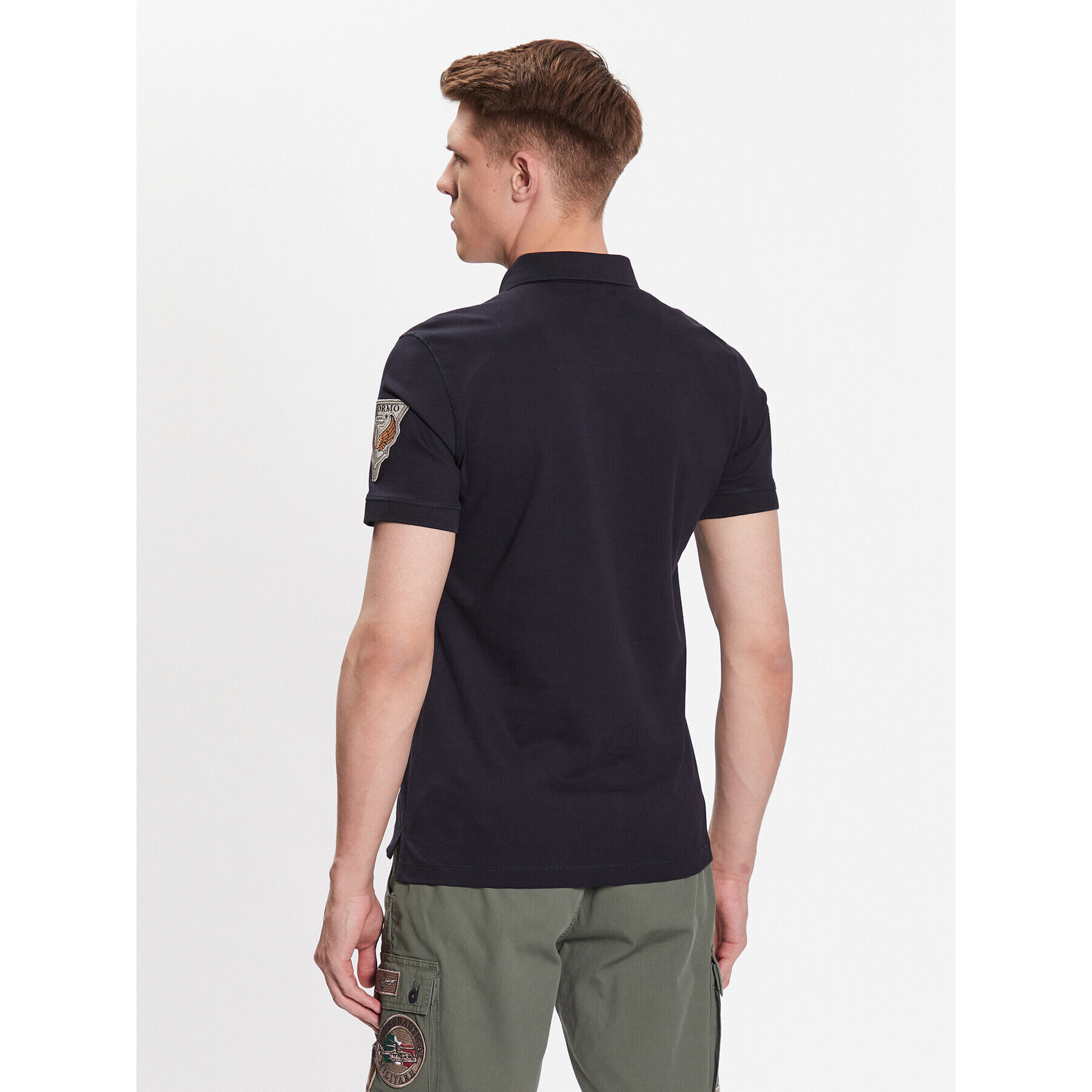 Aeronautica Militare Polokošeľa 231PO1682P192 Tmavomodrá Regular Fit - Pepit.sk