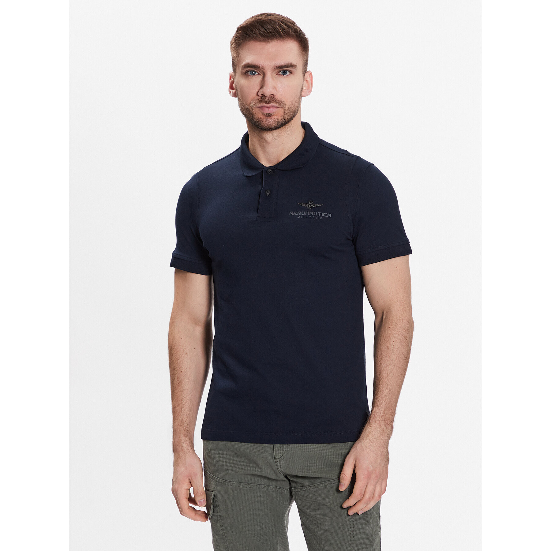 Aeronautica Militare Polokošeľa 231PO1694J593 Tmavomodrá Regular Fit - Pepit.sk