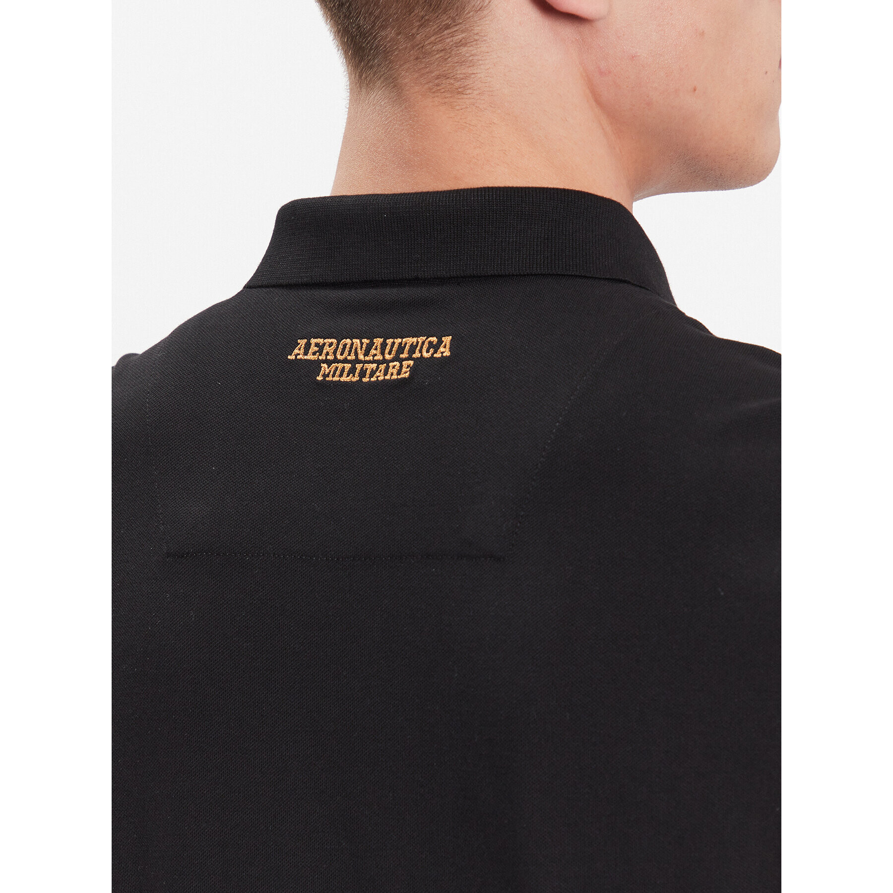 Aeronautica Militare Polokošeľa 231PO1695P191 Čierna Regular Fit - Pepit.sk