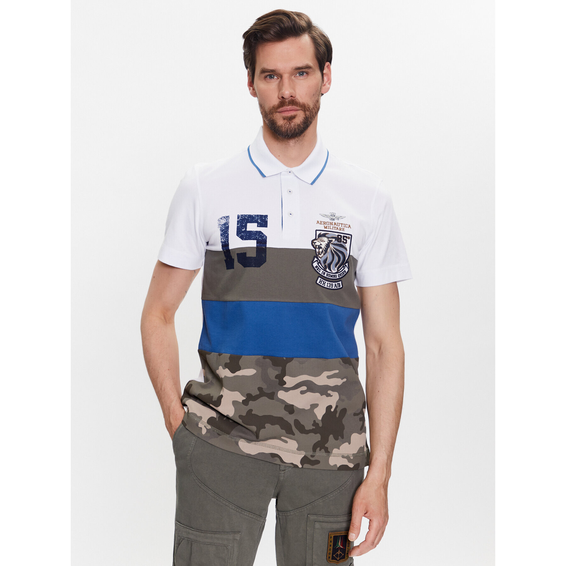 Aeronautica Militare Polokošeľa 231PO1697P199 Farebná Regular Fit - Pepit.sk