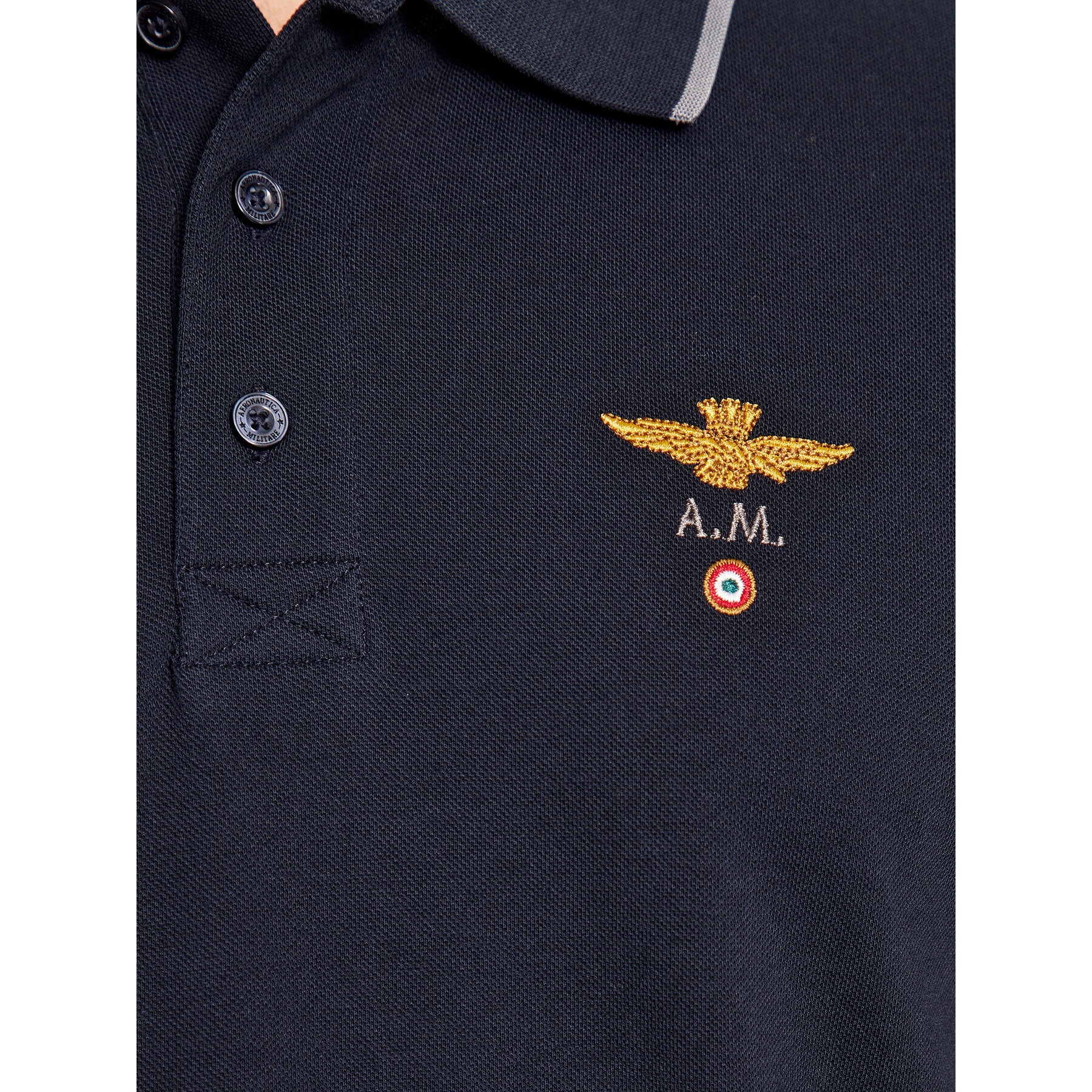 Aeronautica Militare Polokošeľa 232PO1308P82 Tmavomodrá Regular Fit - Pepit.sk