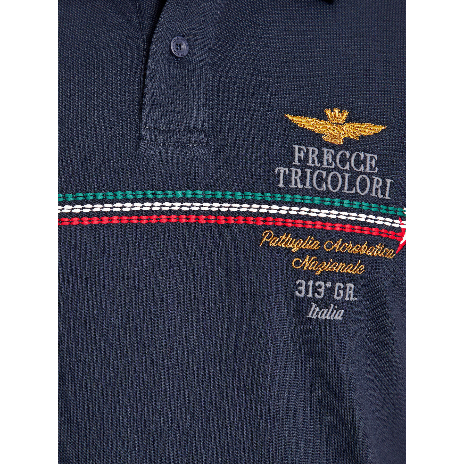 Aeronautica Militare Polokošeľa 232PO1698P315 Tmavomodrá Regular Fit - Pepit.sk