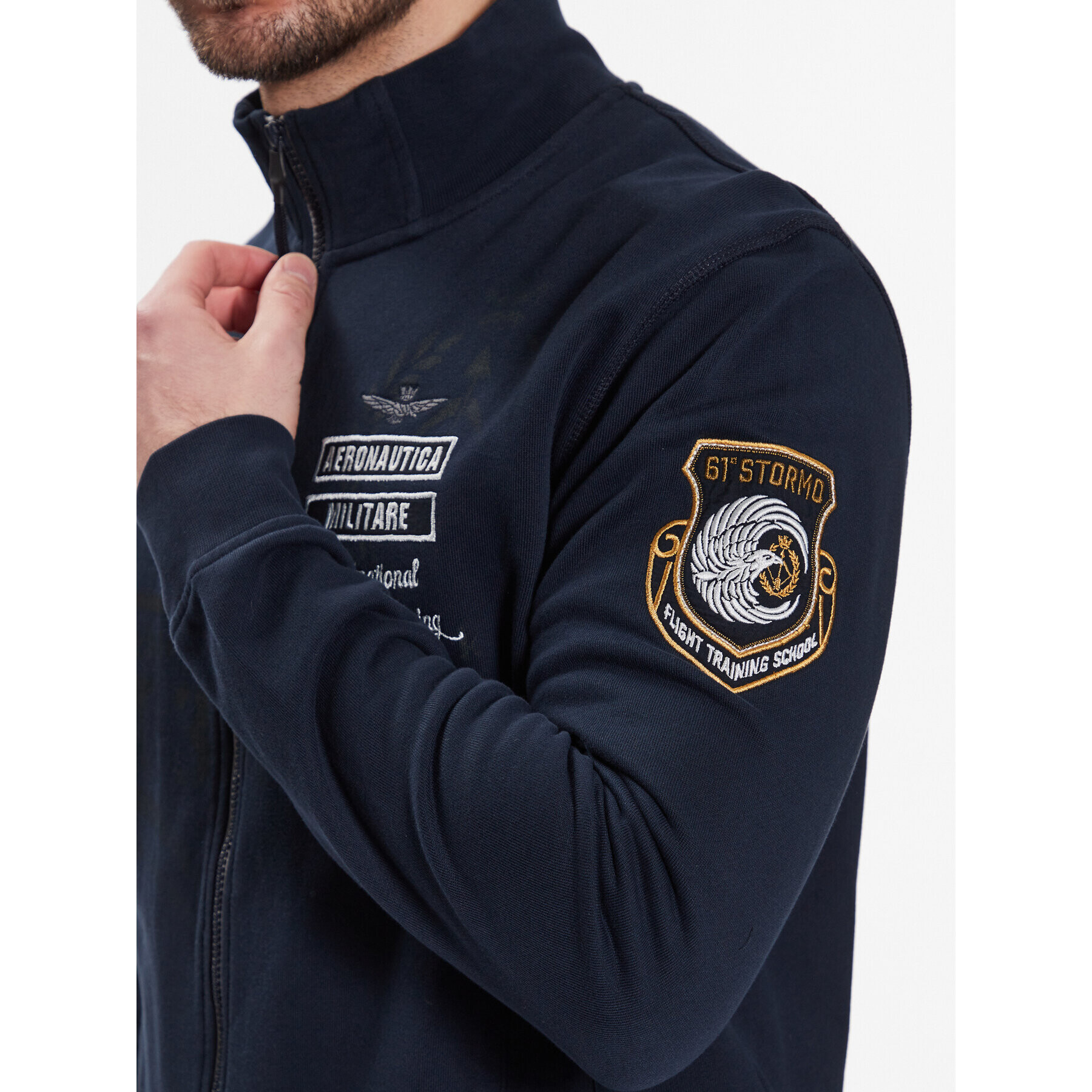 Aeronautica Militare Tepláková súprava 231TF038F488 Tmavomodrá Regular Fit - Pepit.sk