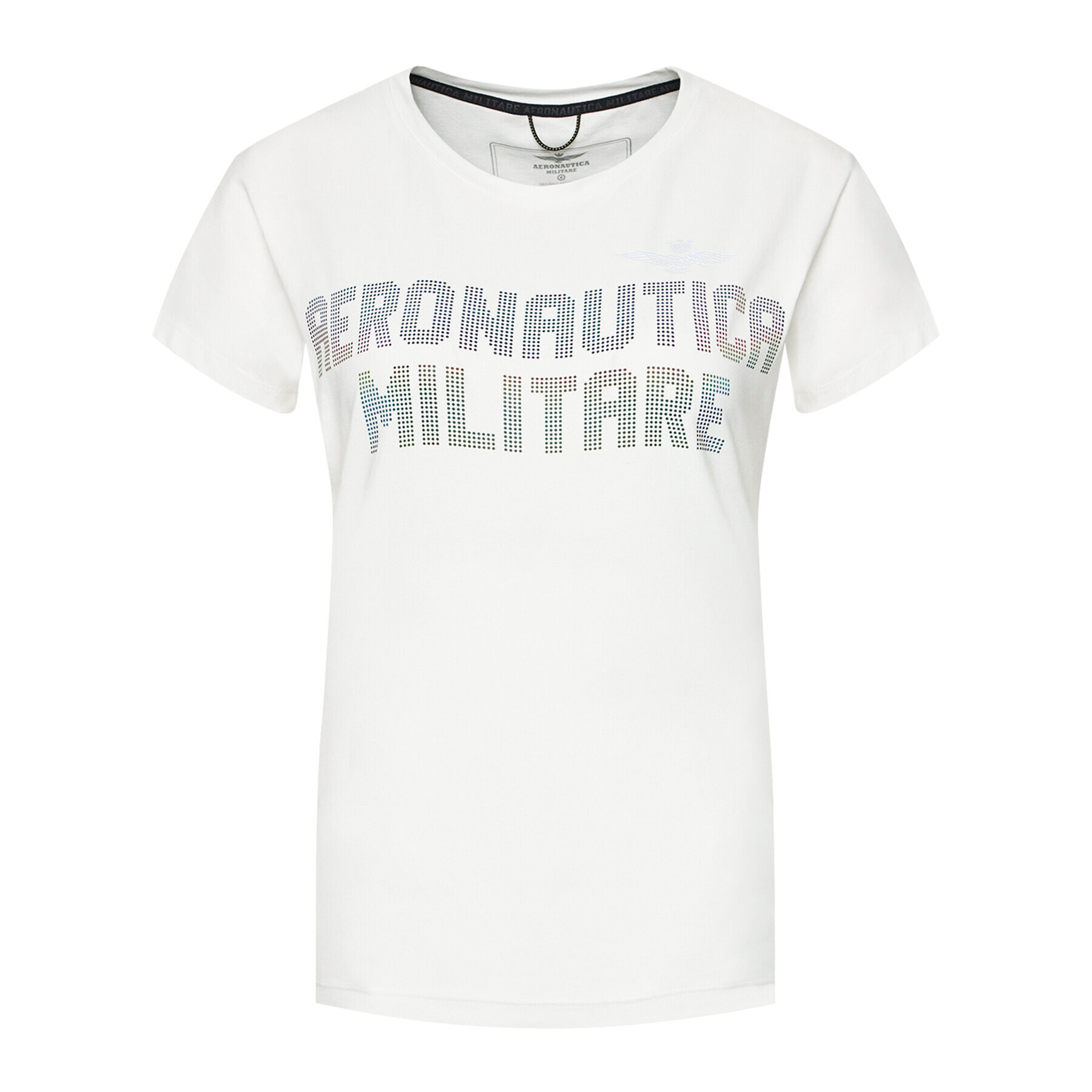 Aeronautica Militare Tričko 211TS1849DJ485 Biela Slim Fit - Pepit.sk