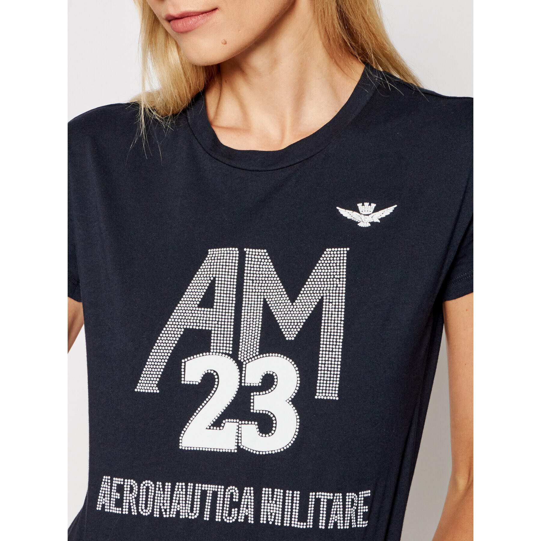 Aeronautica Militare Tričko 211TS1871DJ510 Tmavomodrá Regular Fit - Pepit.sk