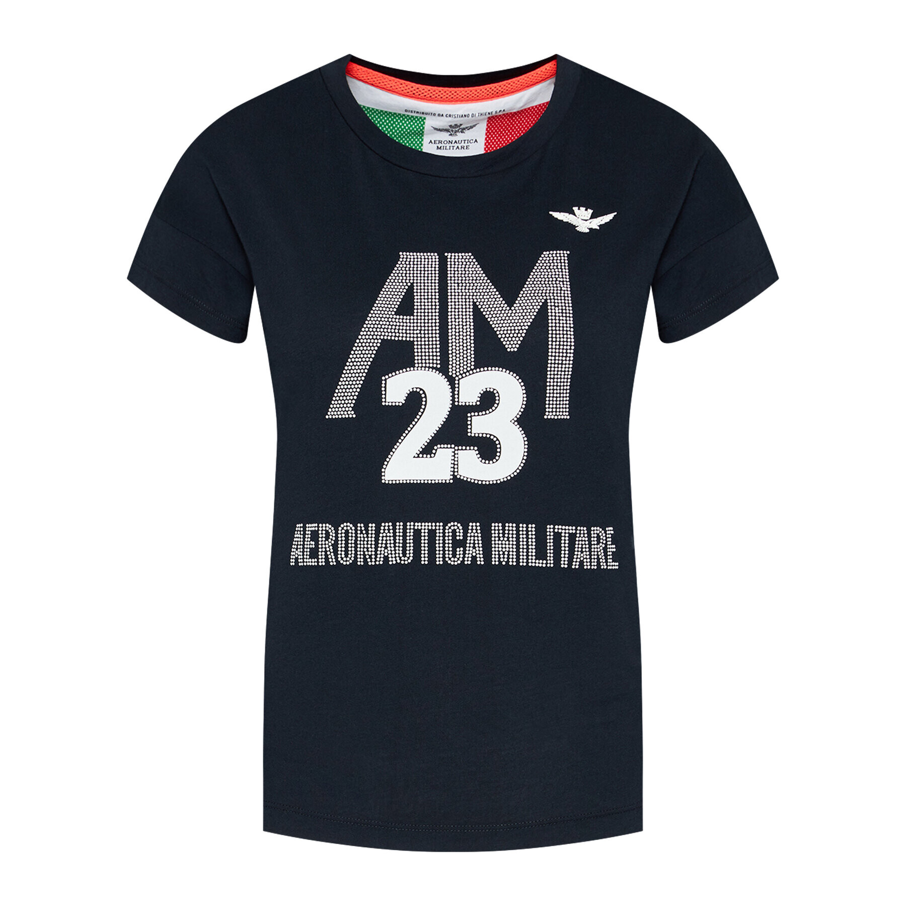 Aeronautica Militare Tričko 211TS1871DJ510 Tmavomodrá Regular Fit - Pepit.sk