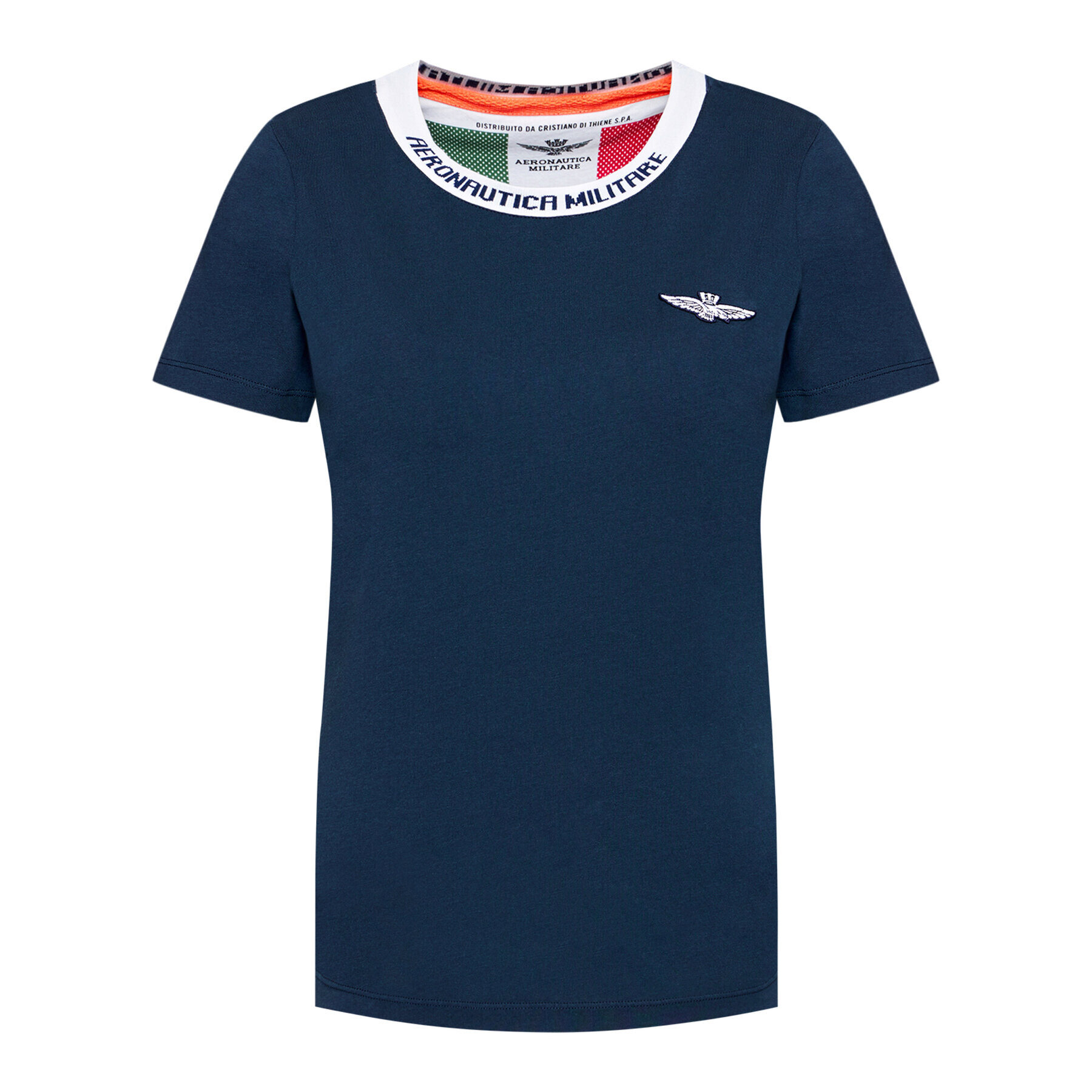 Aeronautica Militare Tričko 211TS1877DJ359 Tmavomodrá Regular Fit - Pepit.sk