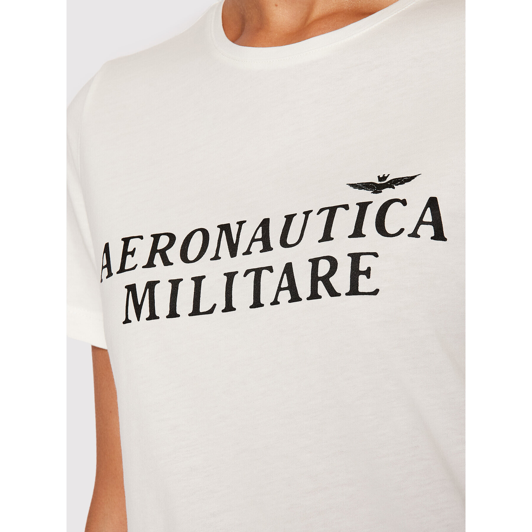 Aeronautica Militare Tričko 212TS1914DJ496 Biela Regular Fit - Pepit.sk