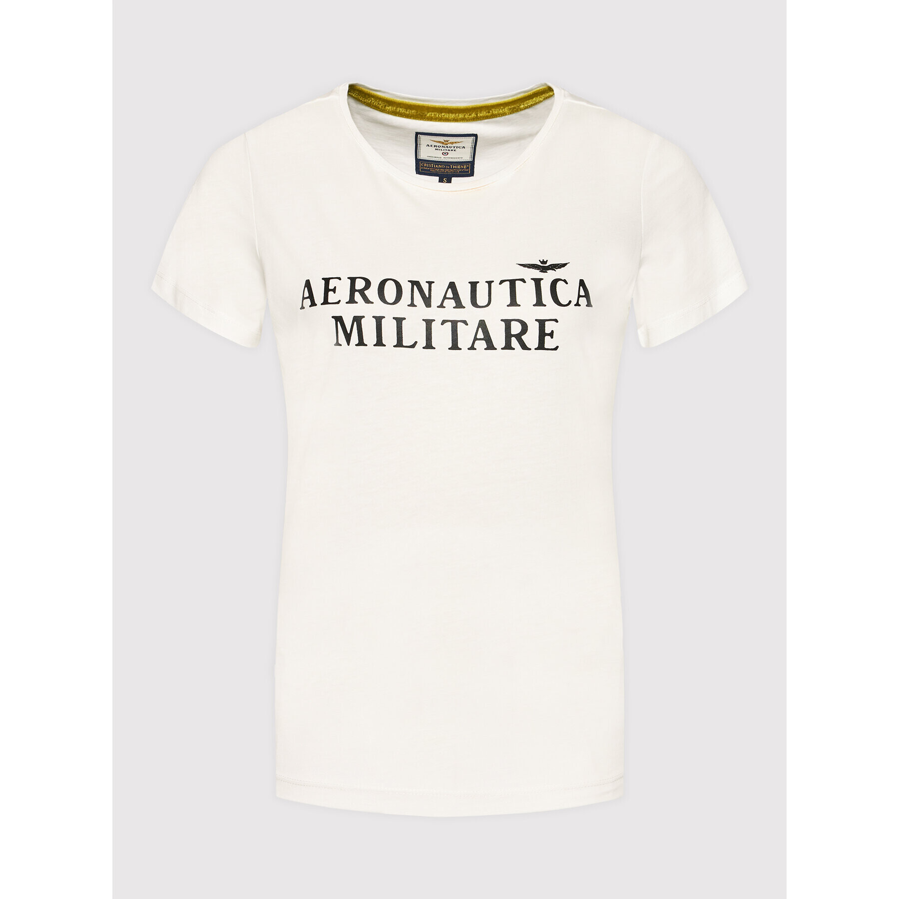 Aeronautica Militare Tričko 212TS1914DJ496 Biela Regular Fit - Pepit.sk