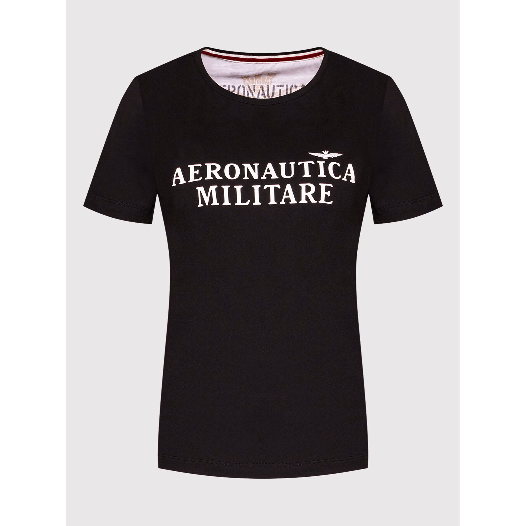 Aeronautica Militare Tričko 221TS1983DJ510 Čierna Regular Fit - Pepit.sk