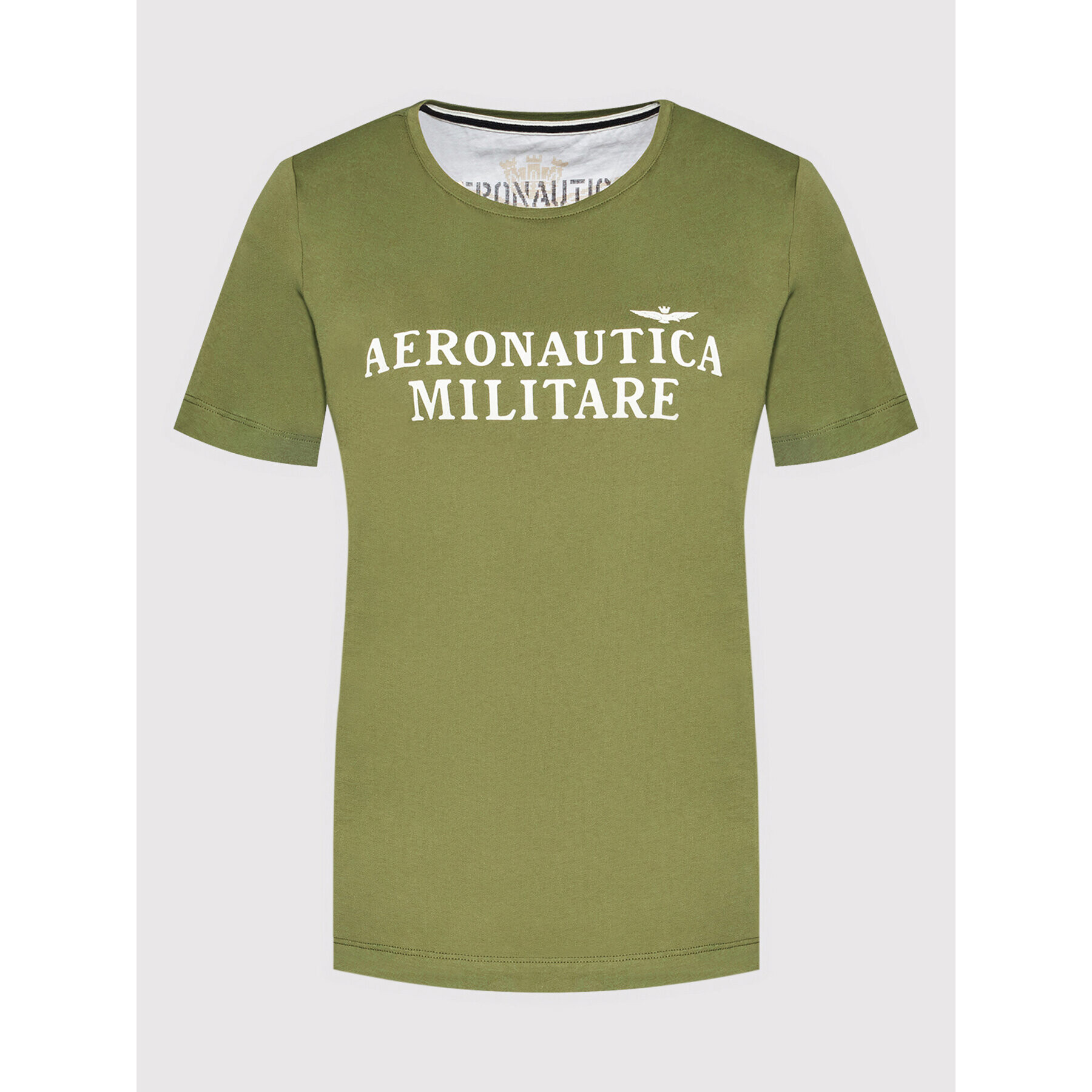 Aeronautica Militare Tričko 221TS1983DJ510 Zelená Regular Fit - Pepit.sk