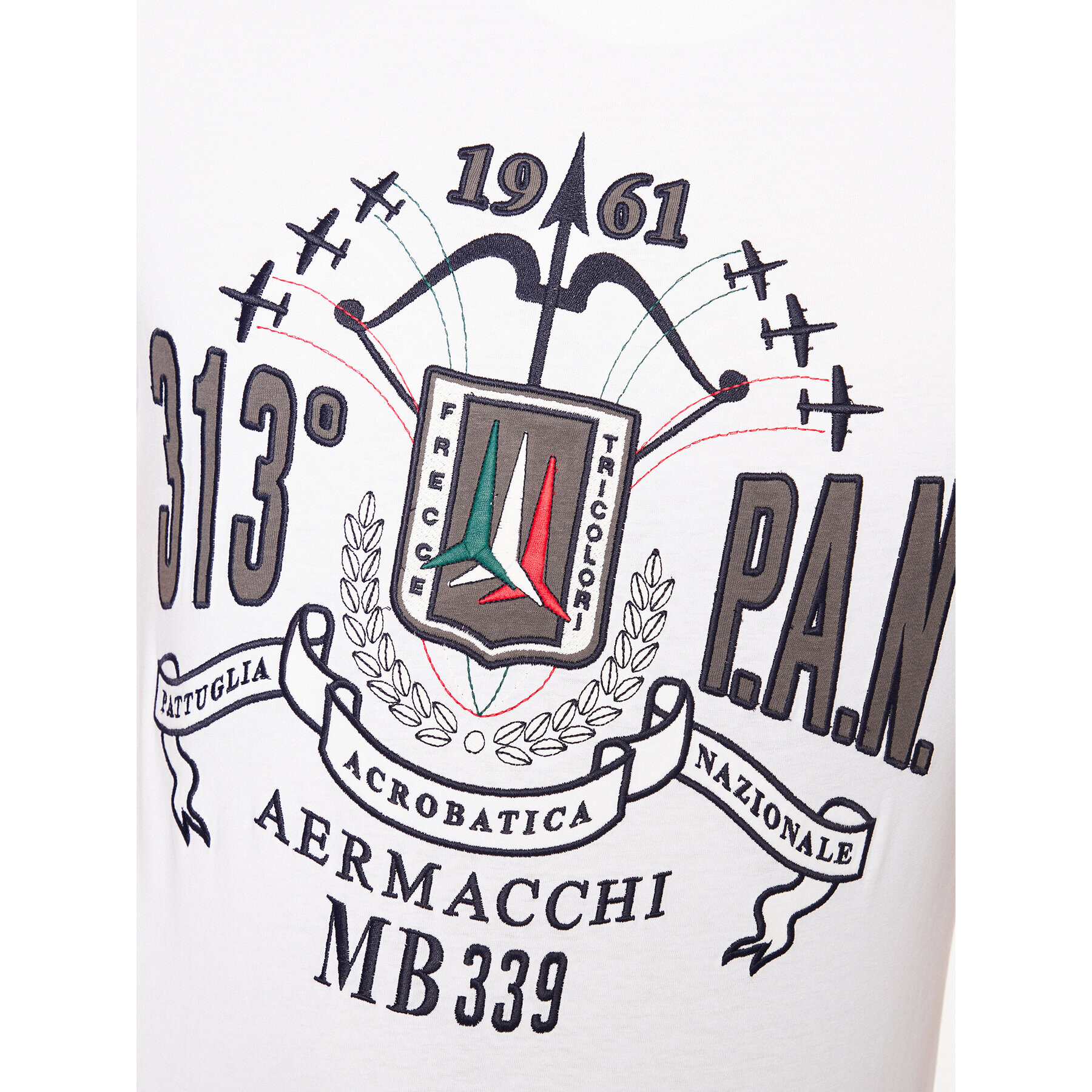 Aeronautica Militare Tričko 231TS2087J597 Biela Regular Fit - Pepit.sk