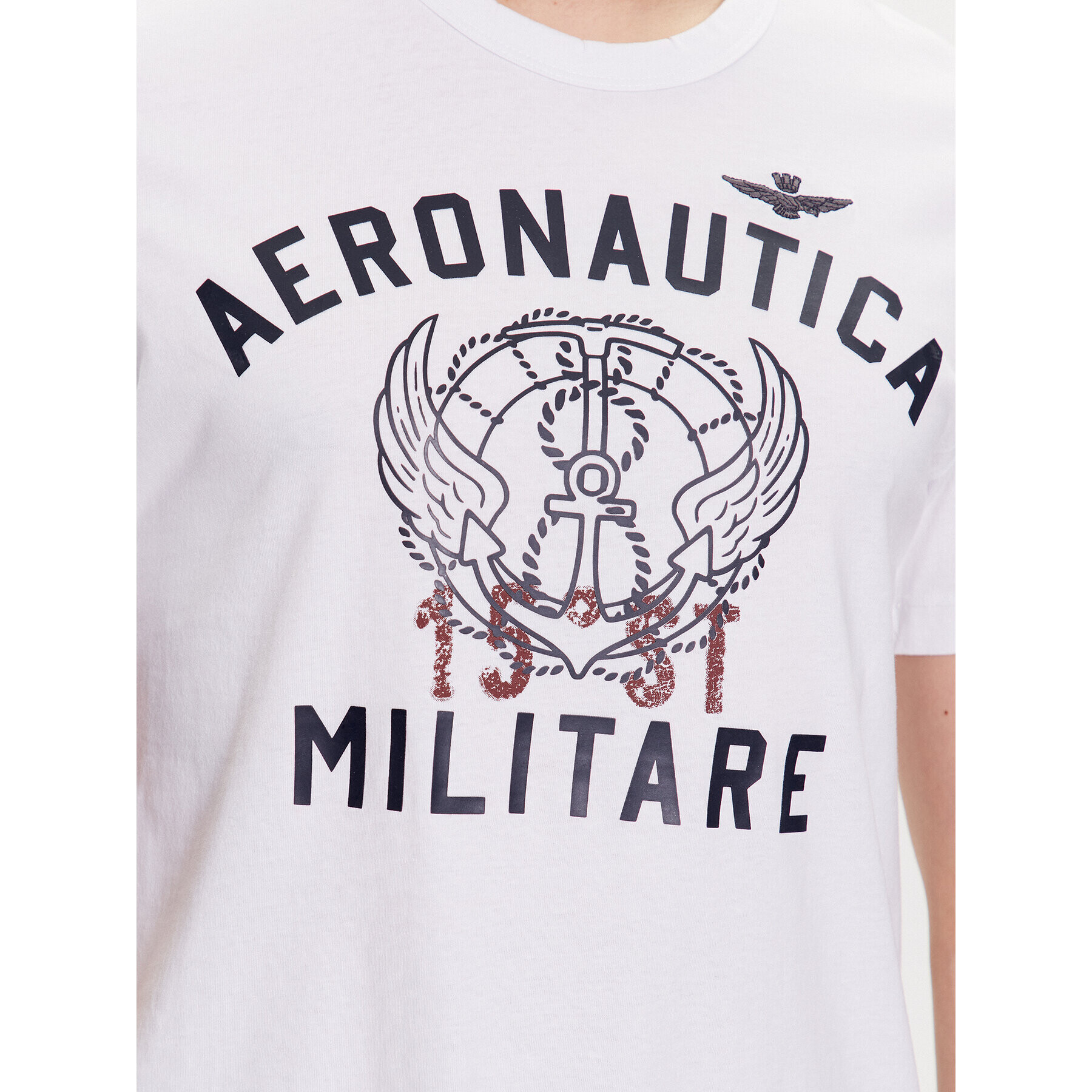 Aeronautica Militare Tričko 231TS2095J597 Biela Regular Fit - Pepit.sk