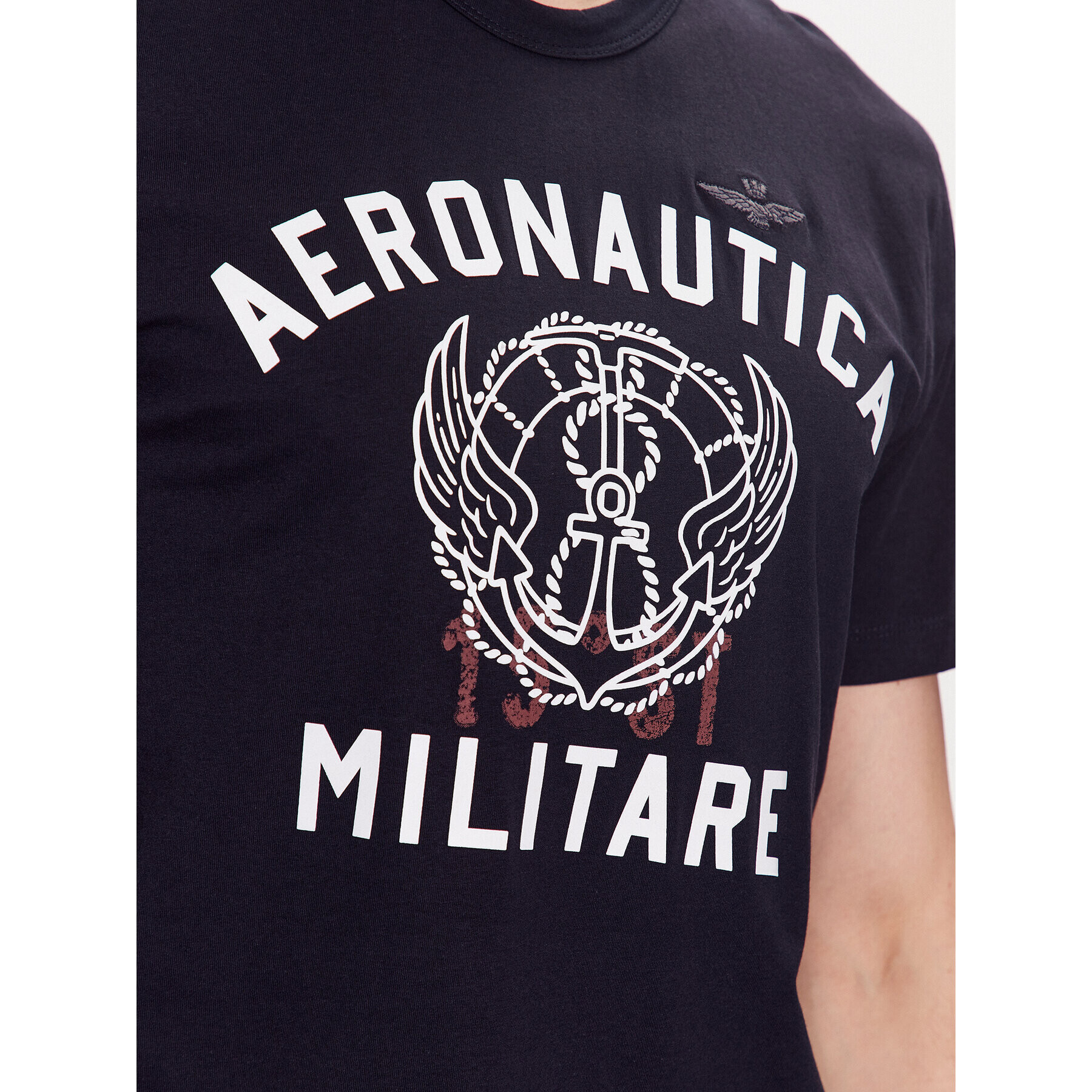 Aeronautica Militare Tričko 231TS2095J597 Tmavomodrá Regular Fit - Pepit.sk