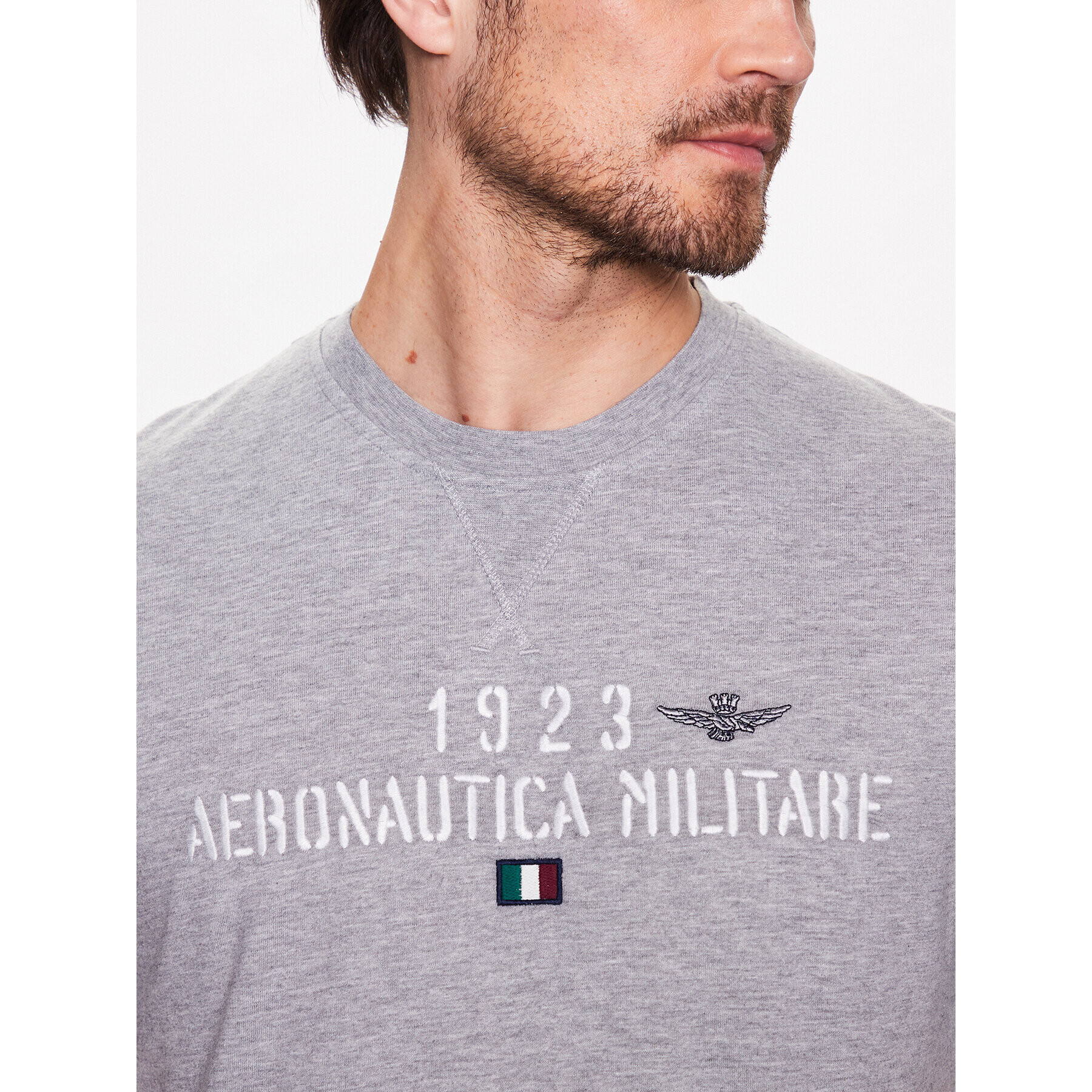 Aeronautica Militare Tričko 231TS2099J584 Sivá Regular Fit - Pepit.sk