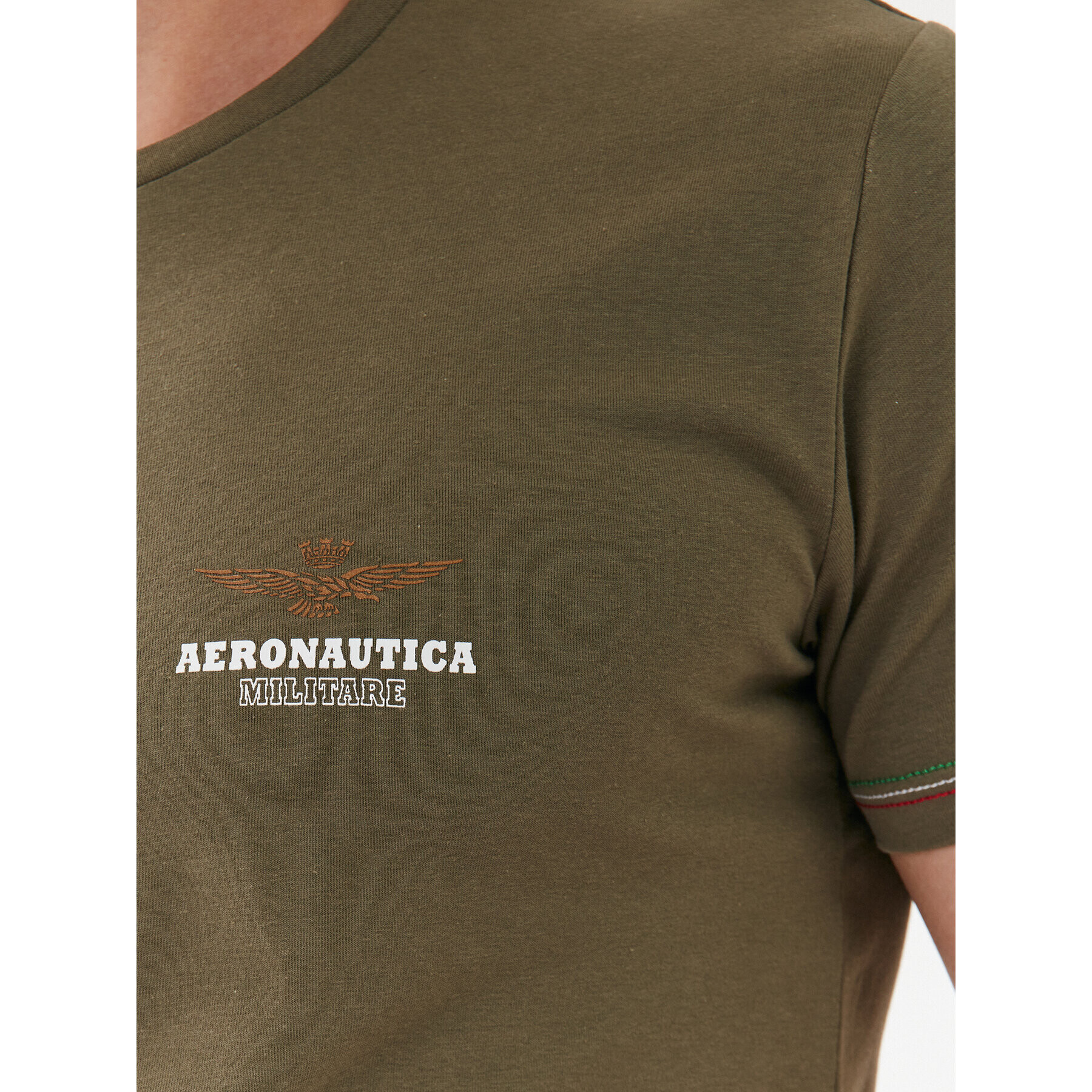 Aeronautica Militare Tričko AM1UTI003 Zelená Regular Fit - Pepit.sk