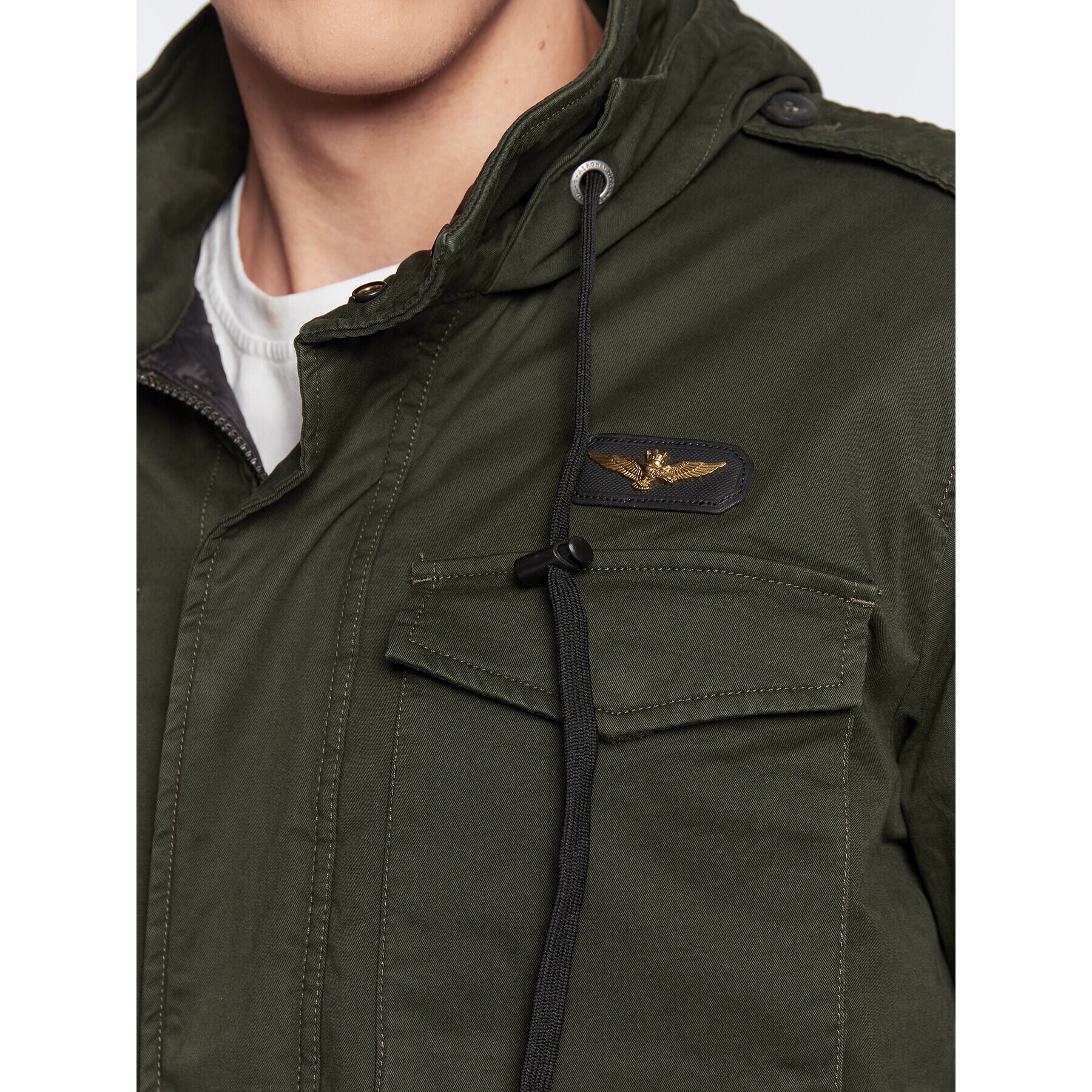 Aeronautica Militare Zimné bundy 222AB2038CT3013 Zelená Regular Fit - Pepit.sk