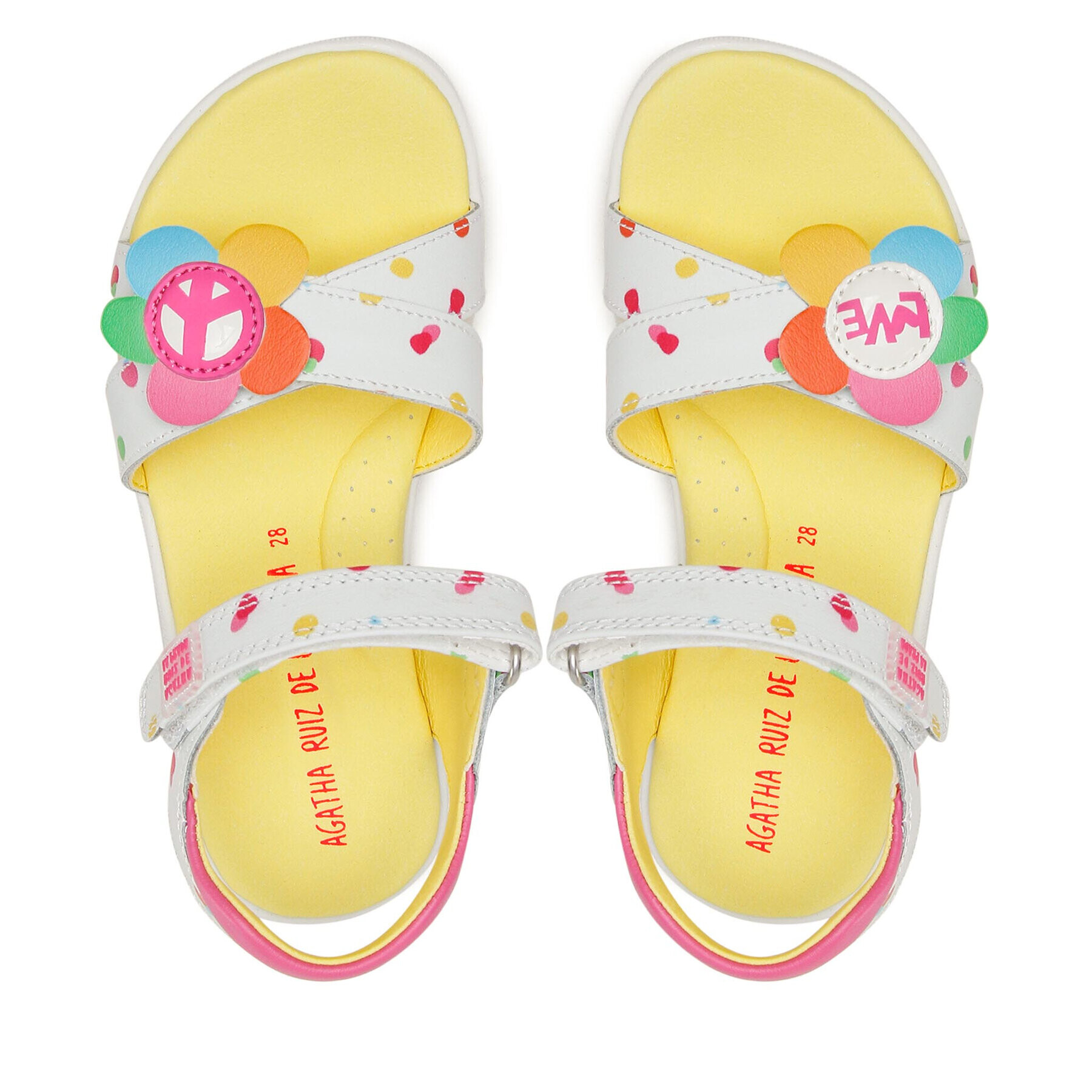 Agatha Ruiz de la Prada Sandále 222935-C S Biela - Pepit.sk