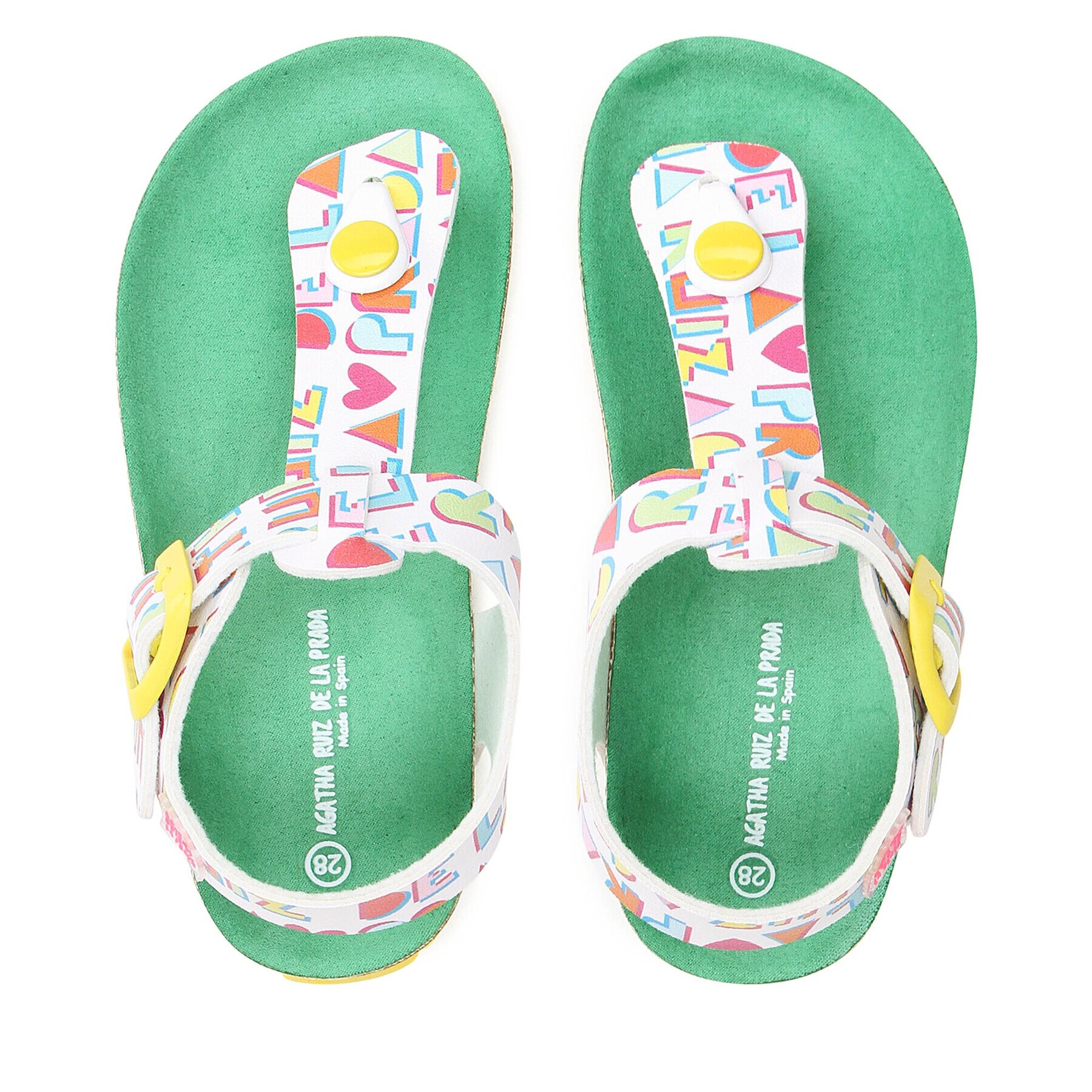 Agatha Ruiz de la Prada Sandále 232967 S Biela - Pepit.sk