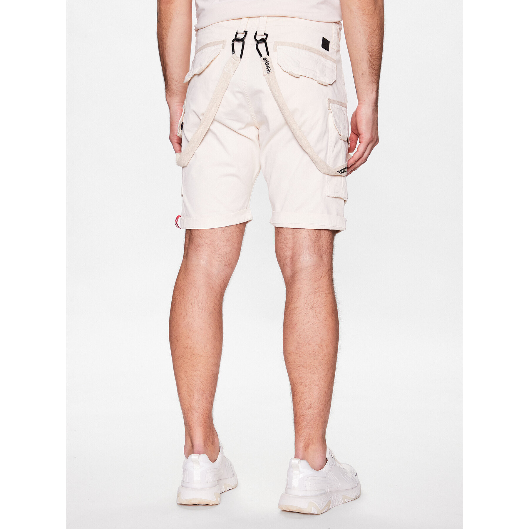 Alpha Industries Bavlnené šortky Utility Short Biela Regular Fit - Pepit.sk