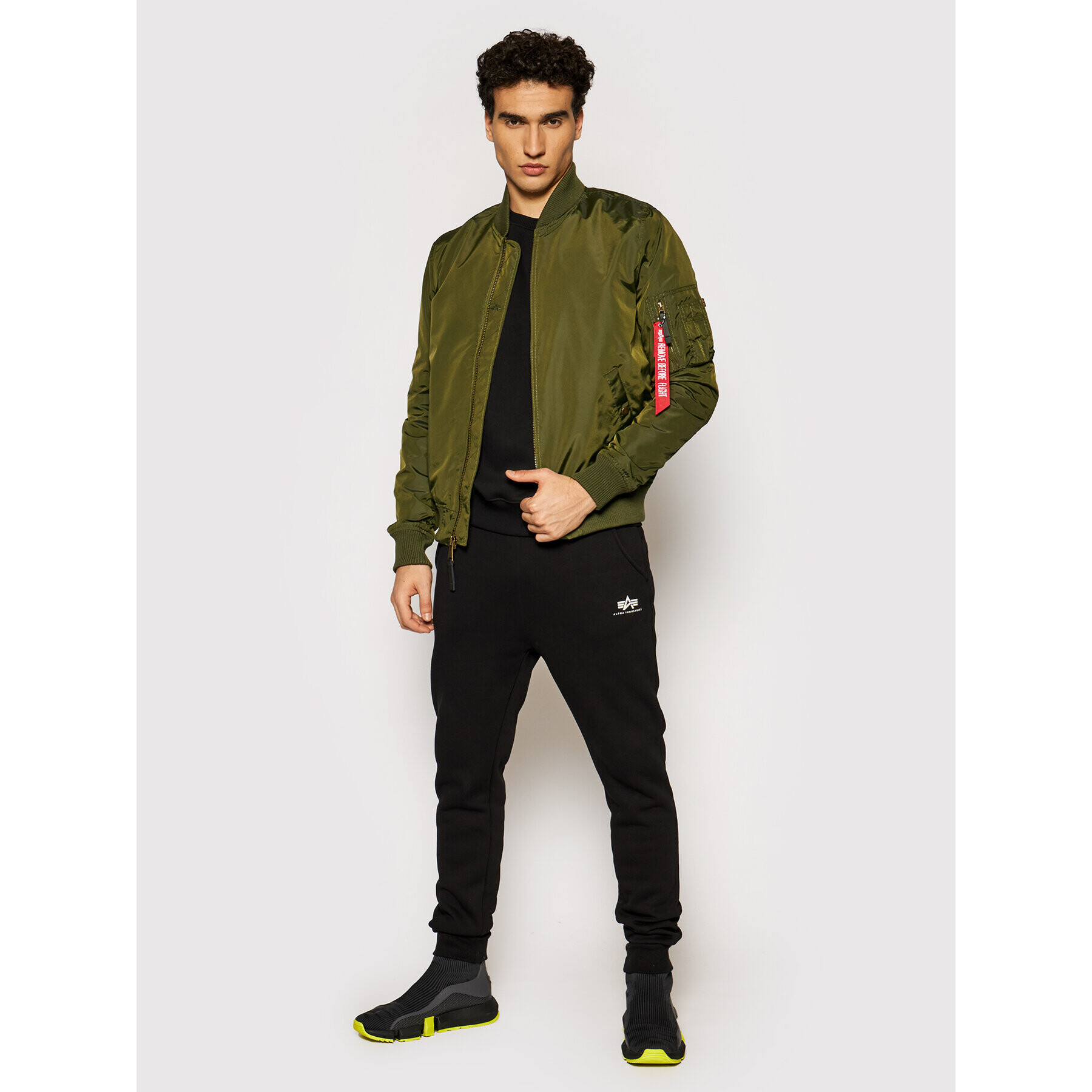 Alpha Industries Bundy bomber Ma-1 191103 Zelená Regular Fit - Pepit.sk