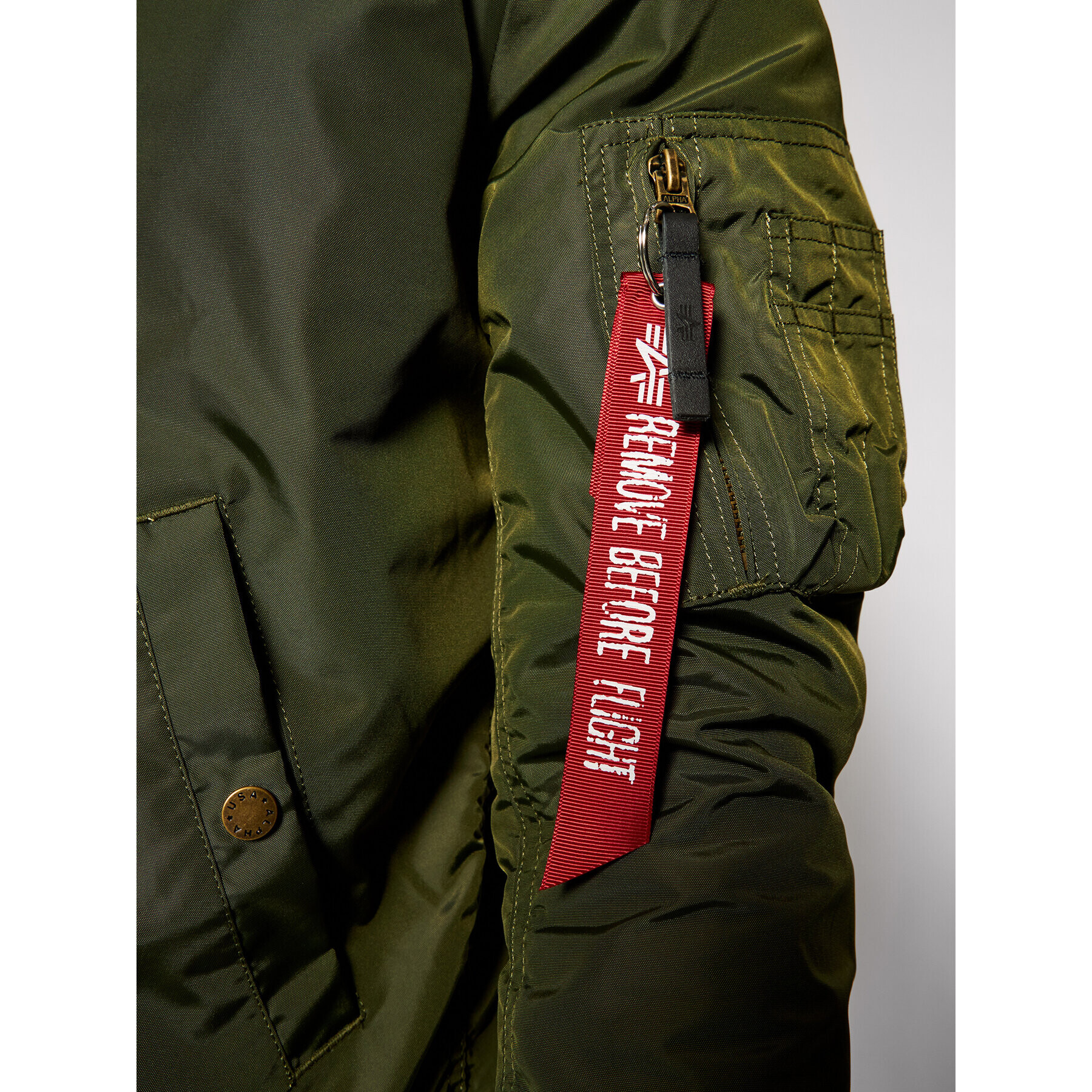 Alpha Industries Bundy bomber Ma-1 191103 Zelená Regular Fit - Pepit.sk