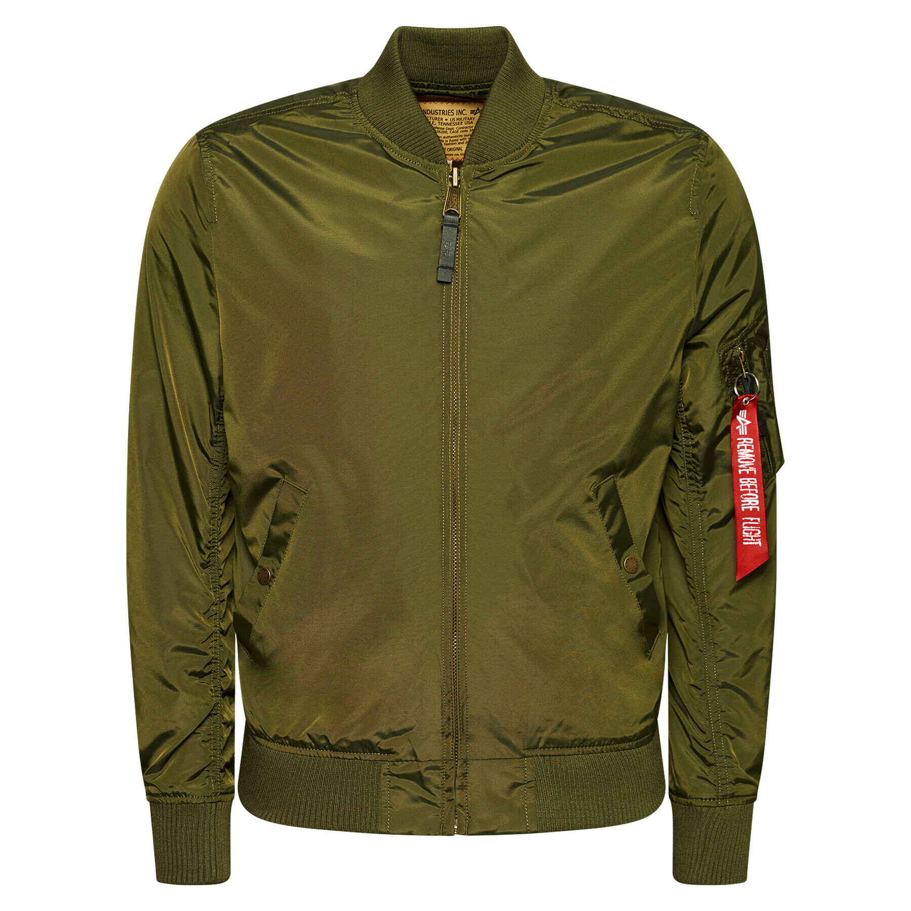 Alpha Industries Bundy bomber Ma-1 191103 Zelená Regular Fit - Pepit.sk