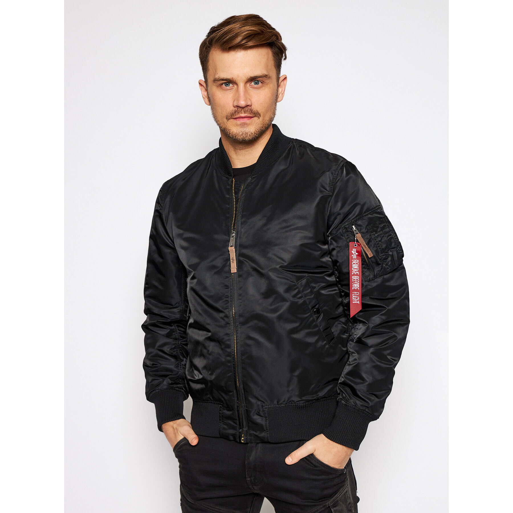 Alpha Industries Bomber bunda Ma-1 Vf 59 Long 168100 Čierna Slim Fit - Pepit.sk